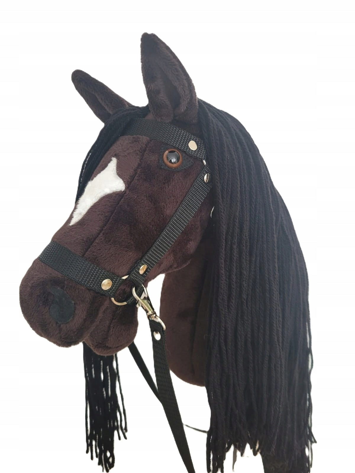 Hobby Horse Dragon Set Large (Horse on a Stick)+ cantar black + reins