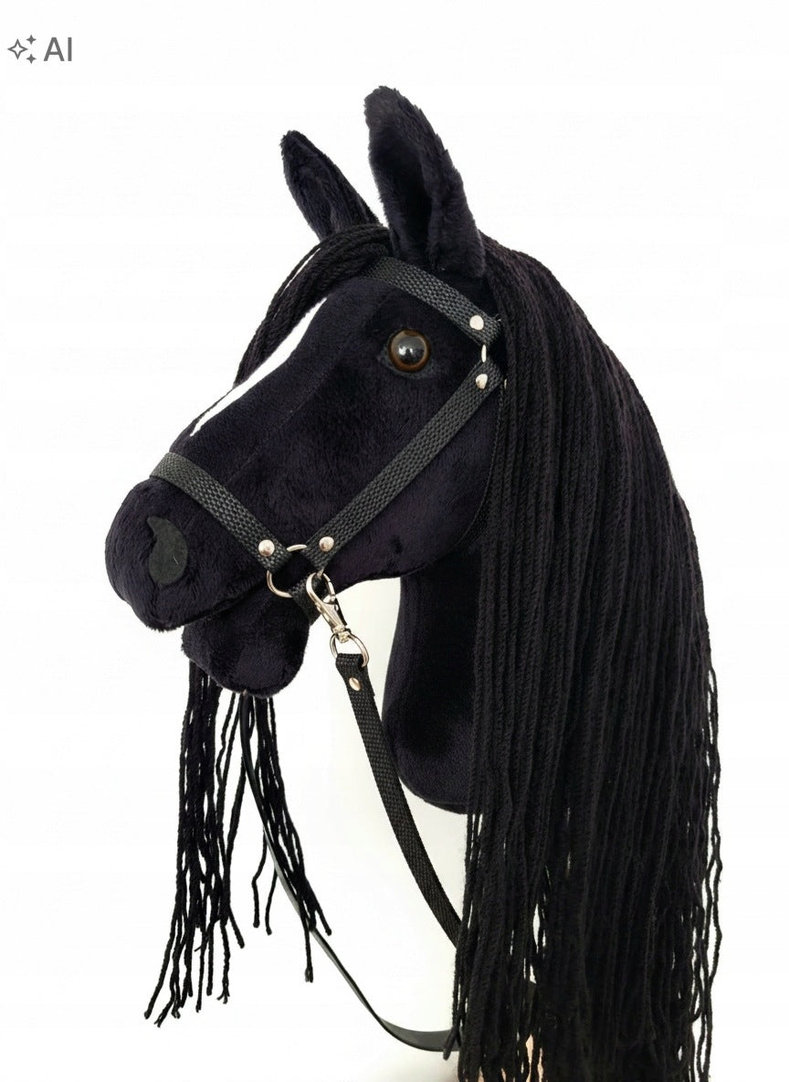 Hobby Horse Ikar Large Set (Horse on a Stick) +Black Cantar with Lead+Apple Manufacturer code 777888