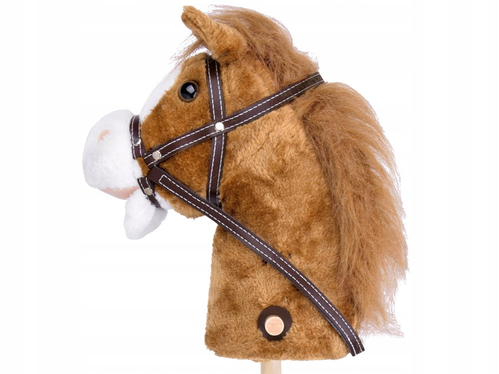 Hobby Horse on a stick The sound of gallop and roar + moving mouth ZA5442 Color brown