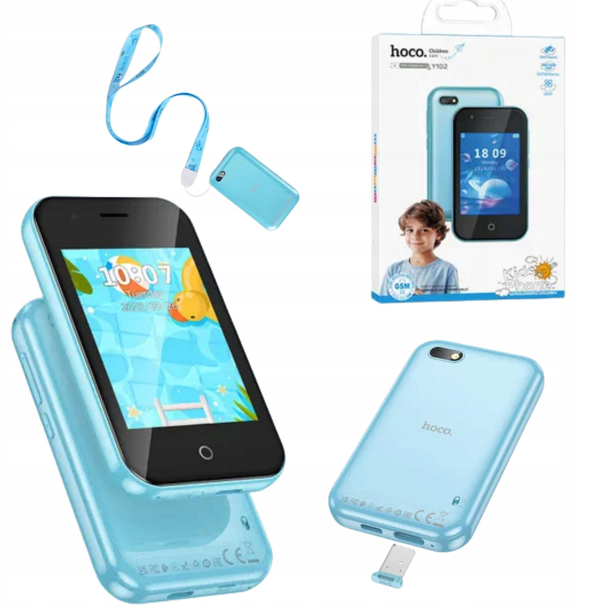Hoco Kids Phone Toy Mobile 2G Y102 Talk Camera Blue