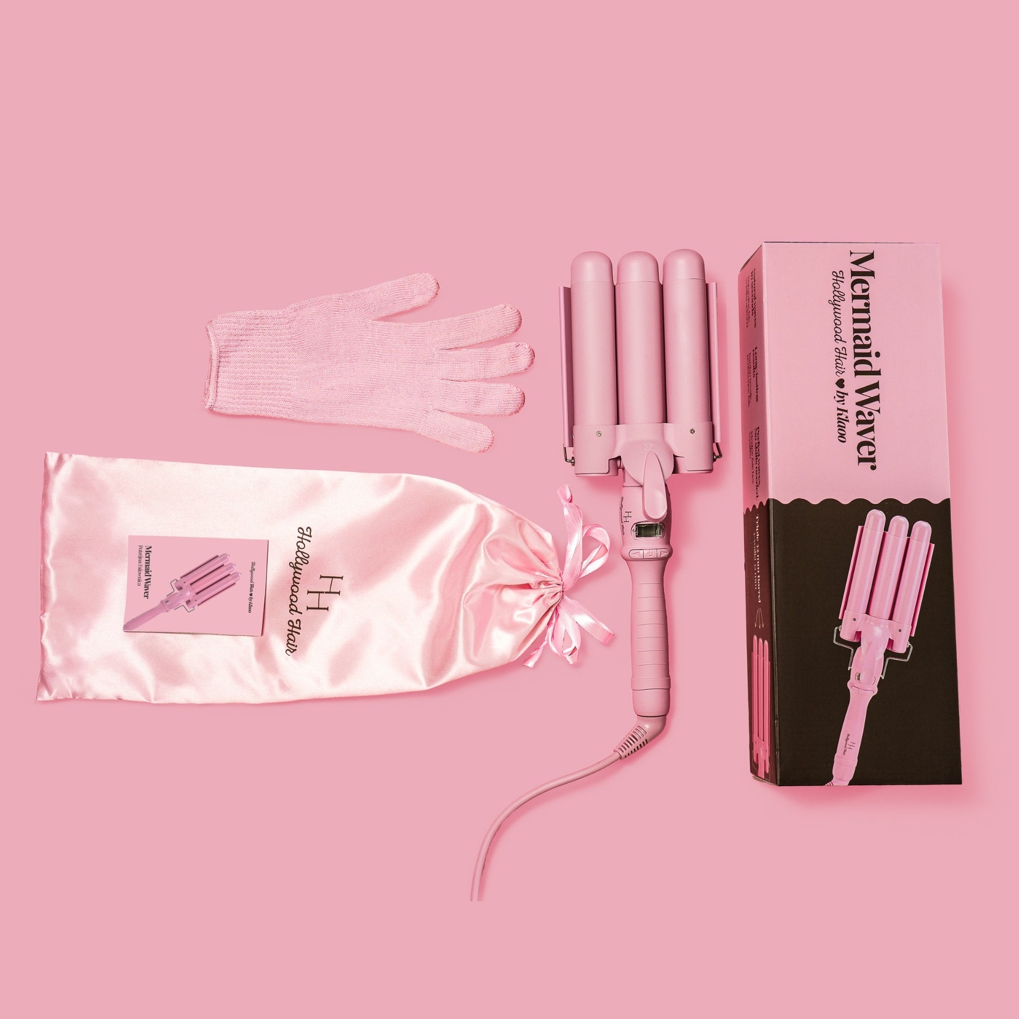 Hollywood Hair Mermaid Waver Triple 32 mm Barbie Pink Packaging status original