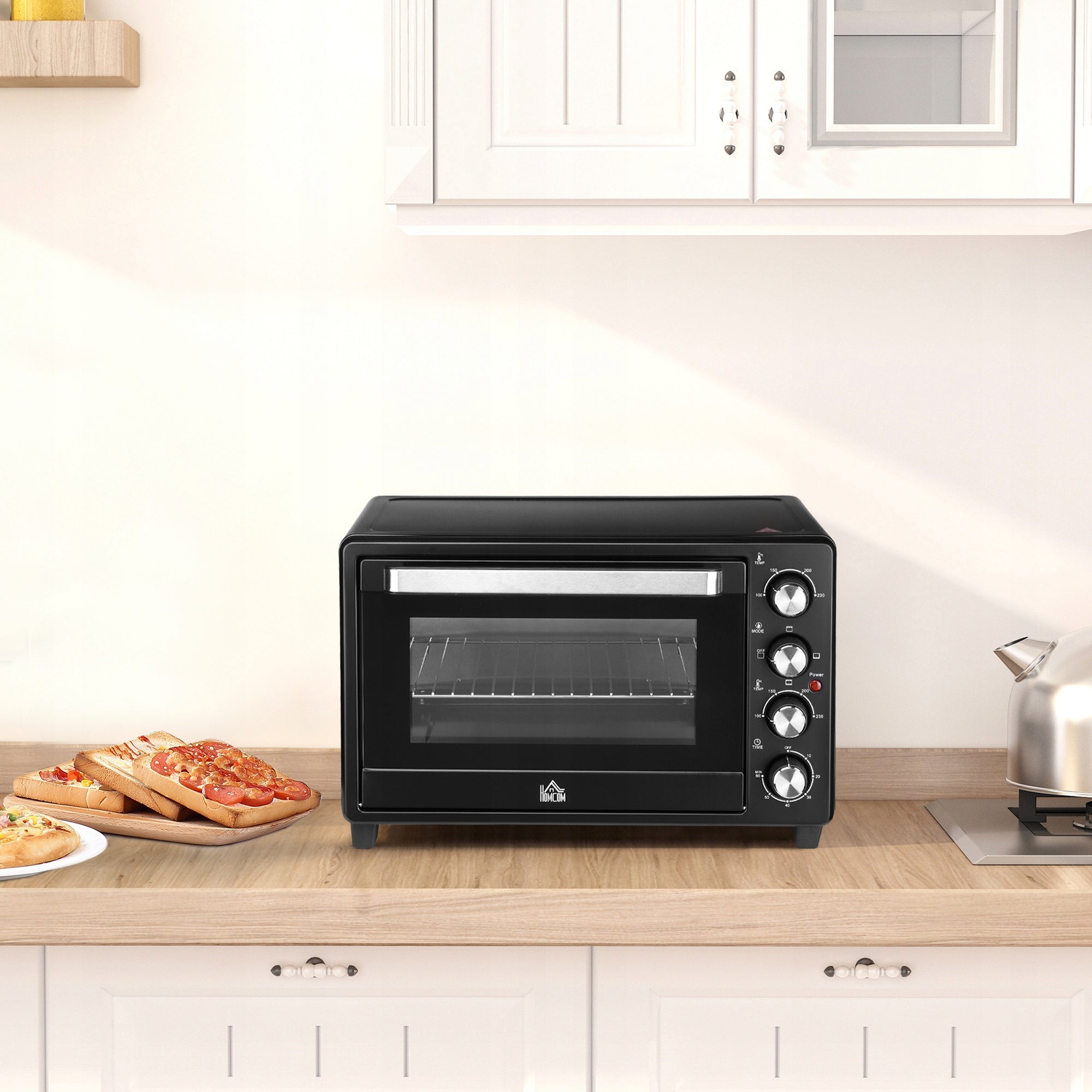 Homcom Mini oven 32L, grill, sheet metal, 3 modes, black Manufacturer code 800-168V90BK