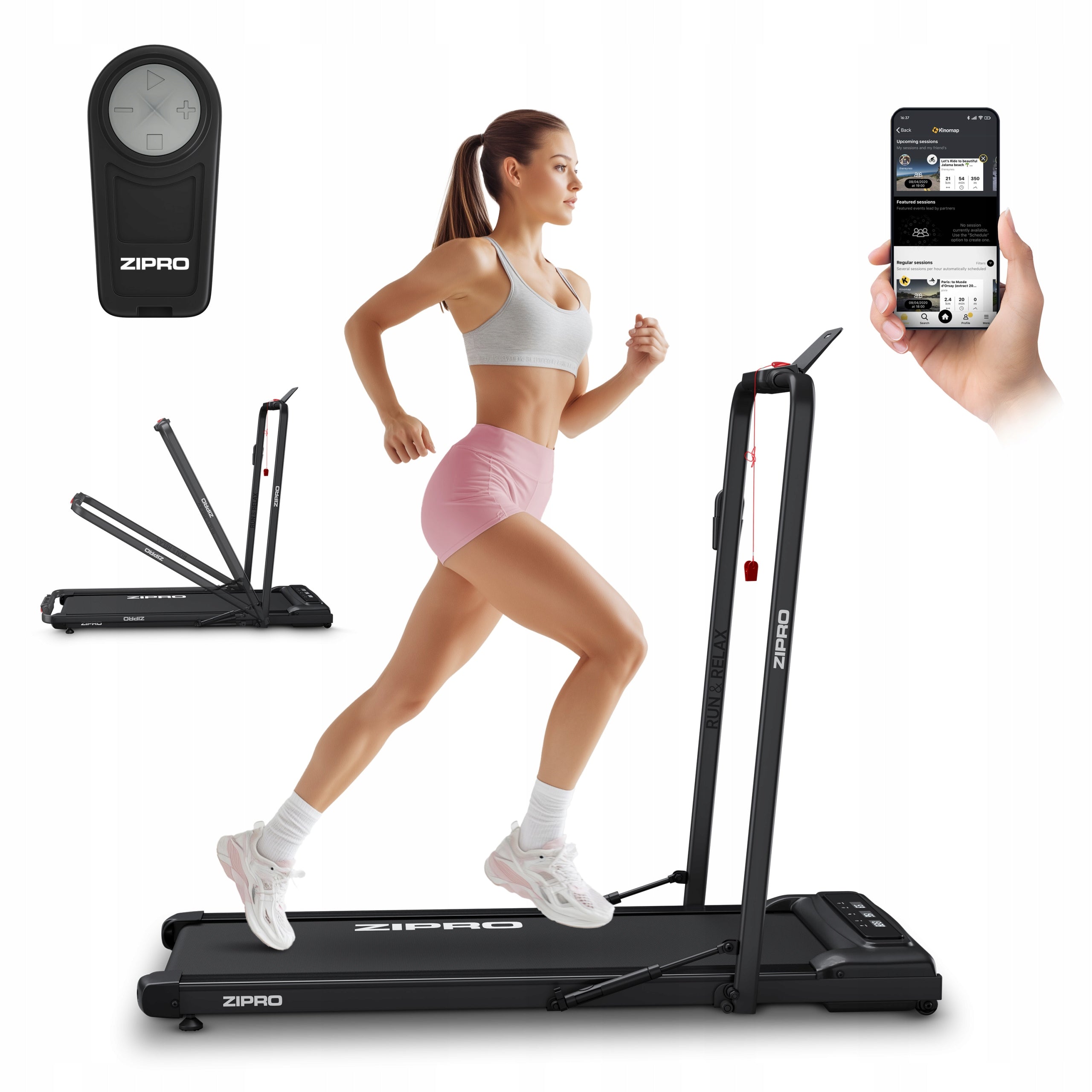 Home Electric Treadmill Folding Under Bed 1-12km/h Newlite Zipro