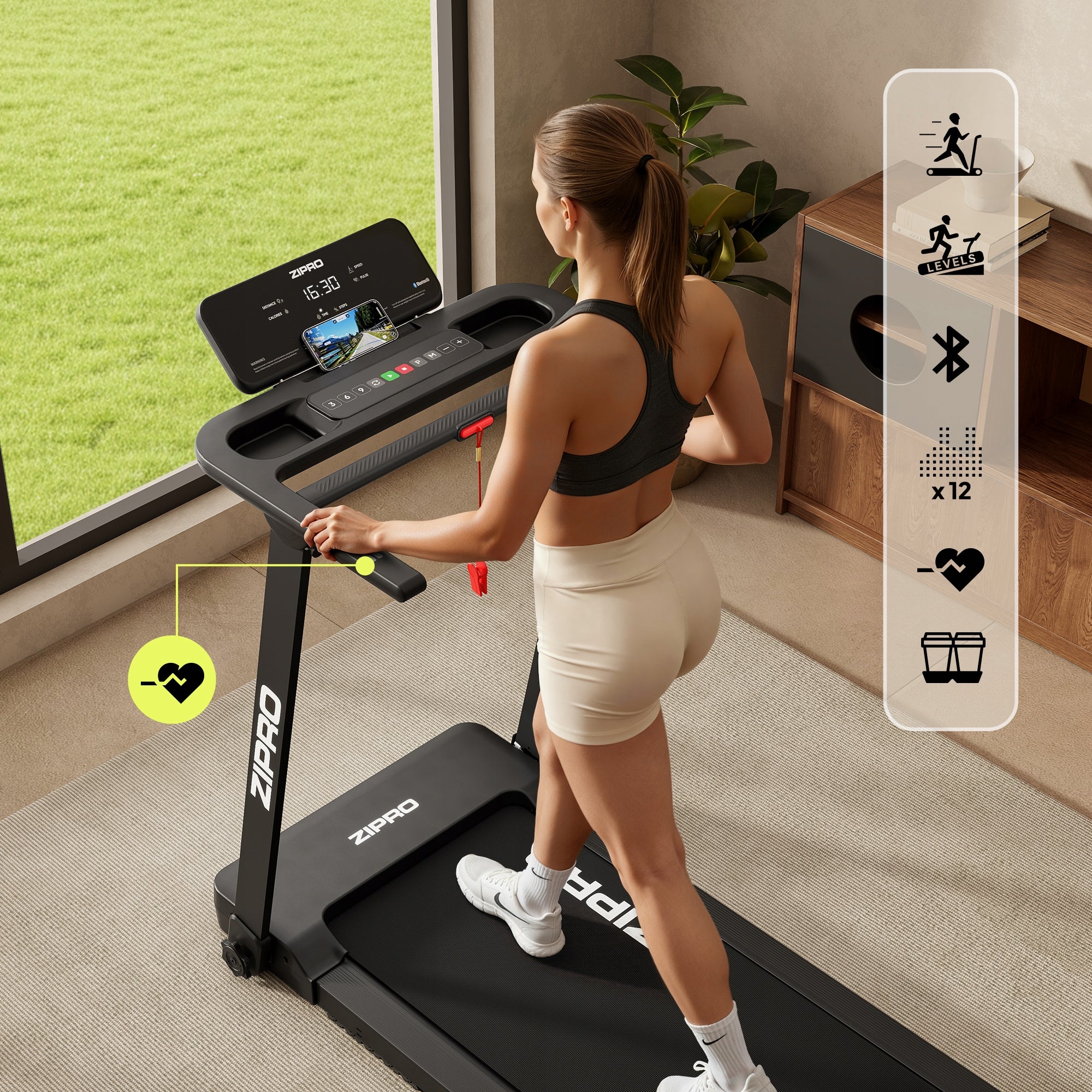 Home Electric Treadmill Folding Under Bed 1-12km/h Zipro Form Manufacturer code 15612242