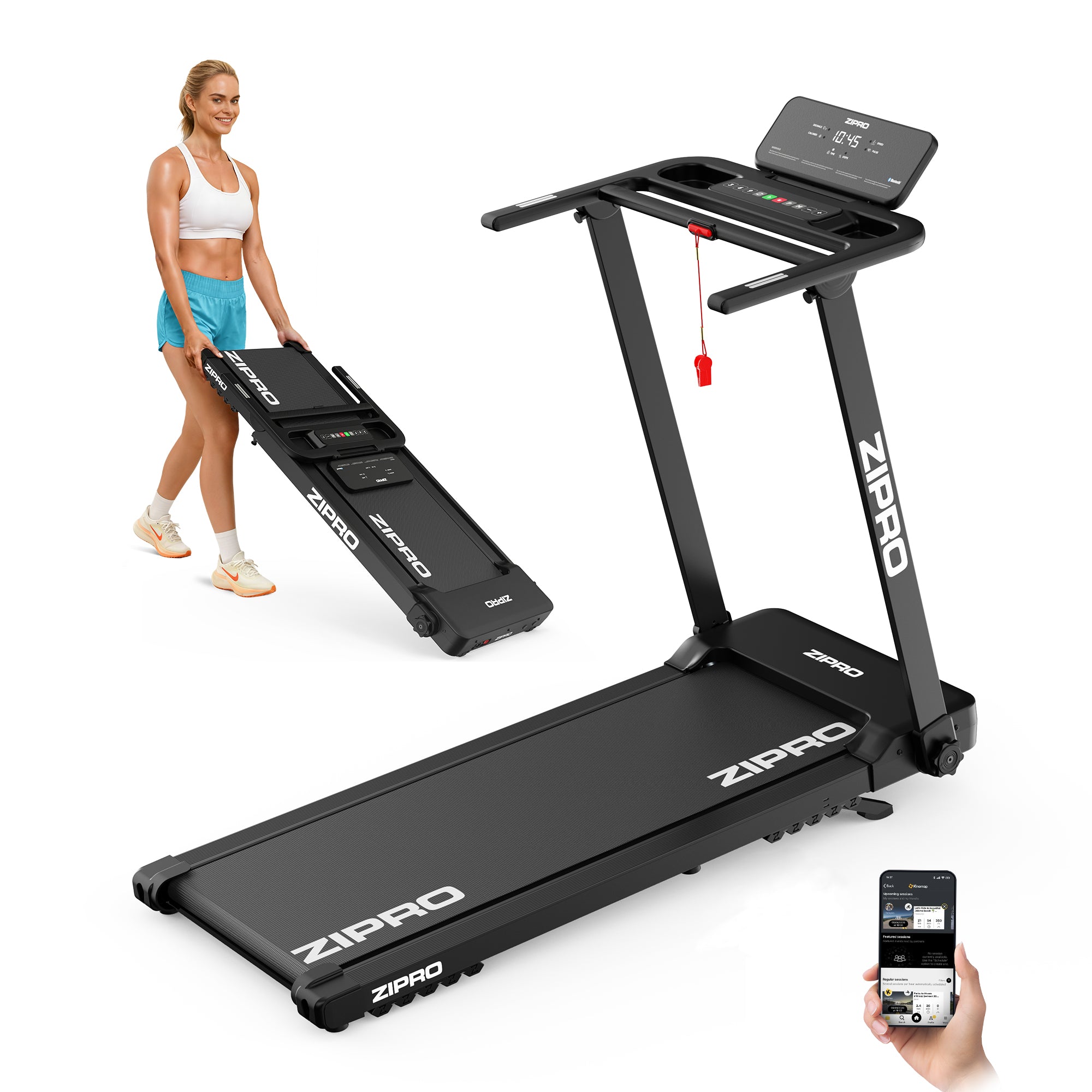 Home Electric Treadmill Folding Under Bed 1-12km/h Zipro Forma Lite