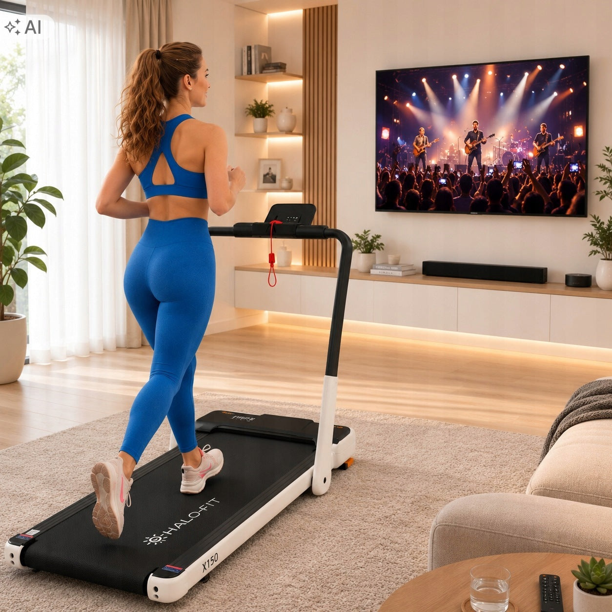 Home Electric Treadmill Folding Under Bed Running Large Belt 12Km/h Packaging status original