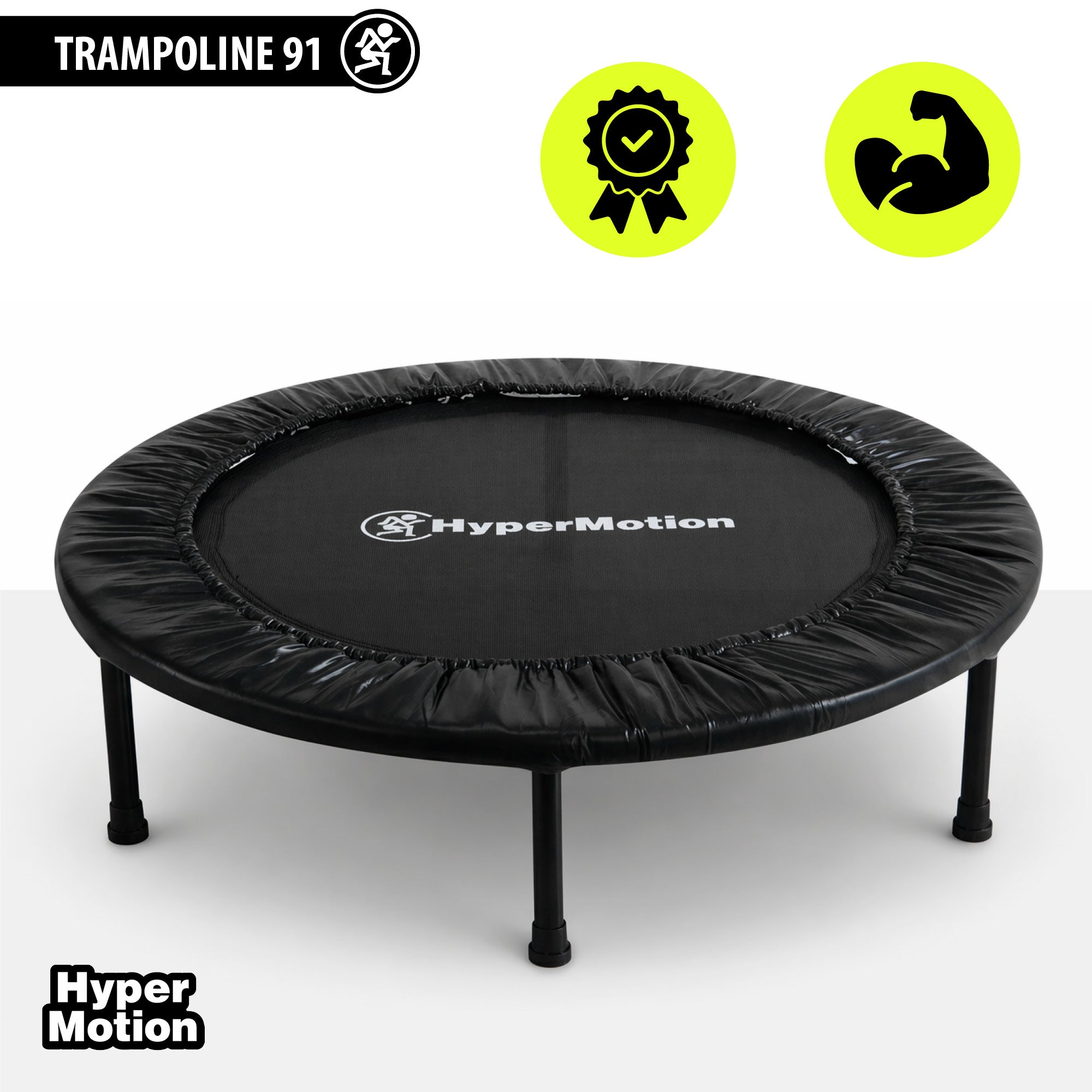 Home Fitness Trampoline 91 cm - Black Packaging status original