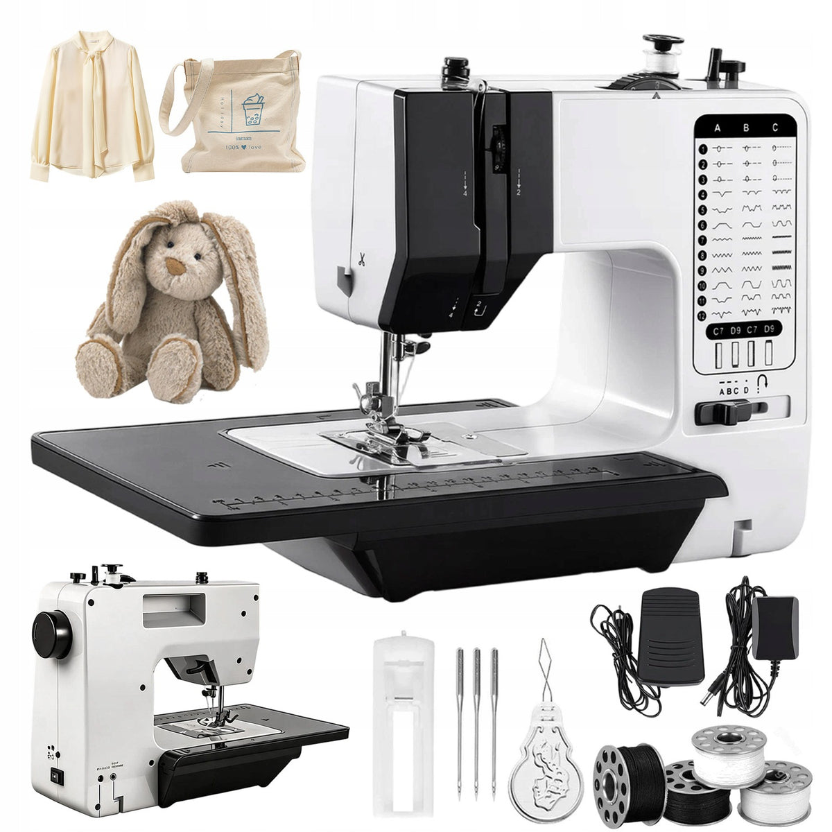 Home Mechanical Sewing Machine 38 PROGRAMS Pedal Table+ ACCESSORIES