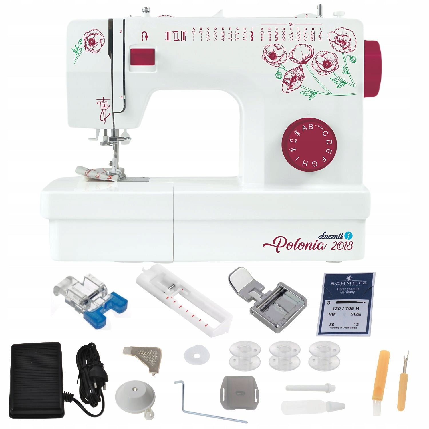 Home Mechanical Sewing Machine Straight Łucznik 2018 Polonia 22 stitches
