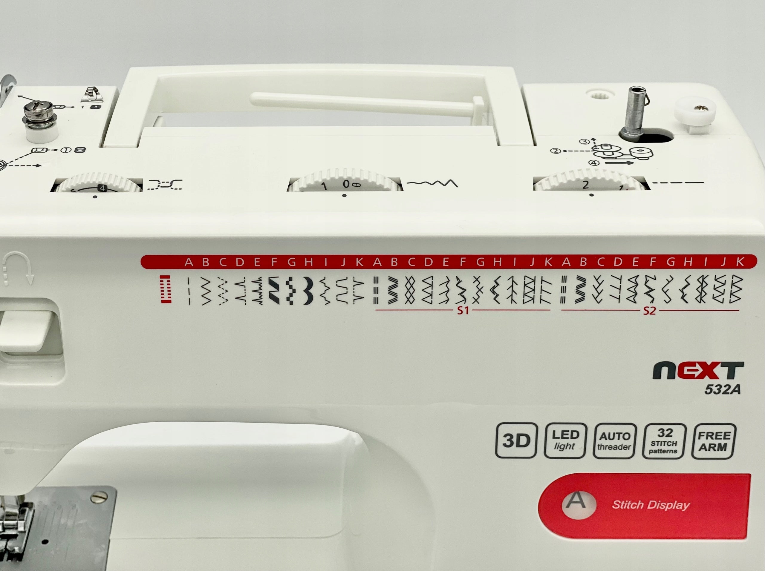 Home Sewing Machine Mechanical Durable Minerva Next 532A 36 Stitches Model NEXT 532A
