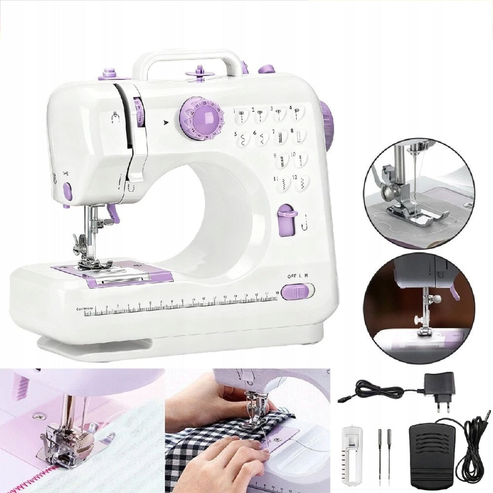 Home Sewing Machine Mechanical Easy 12 Stitches With Pedal