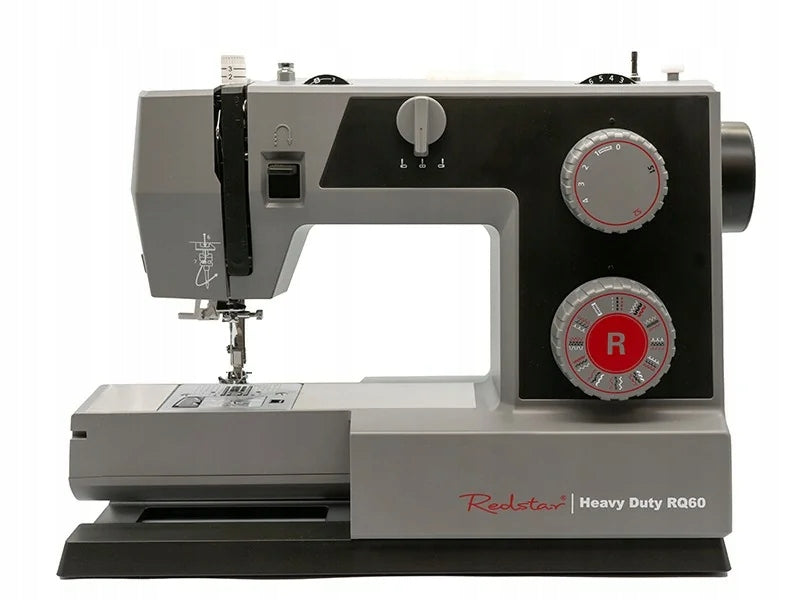 Home Sewing Machine Mechanical Strong Redstar Heavy Duty RQ60 + TABLE Dominant color black