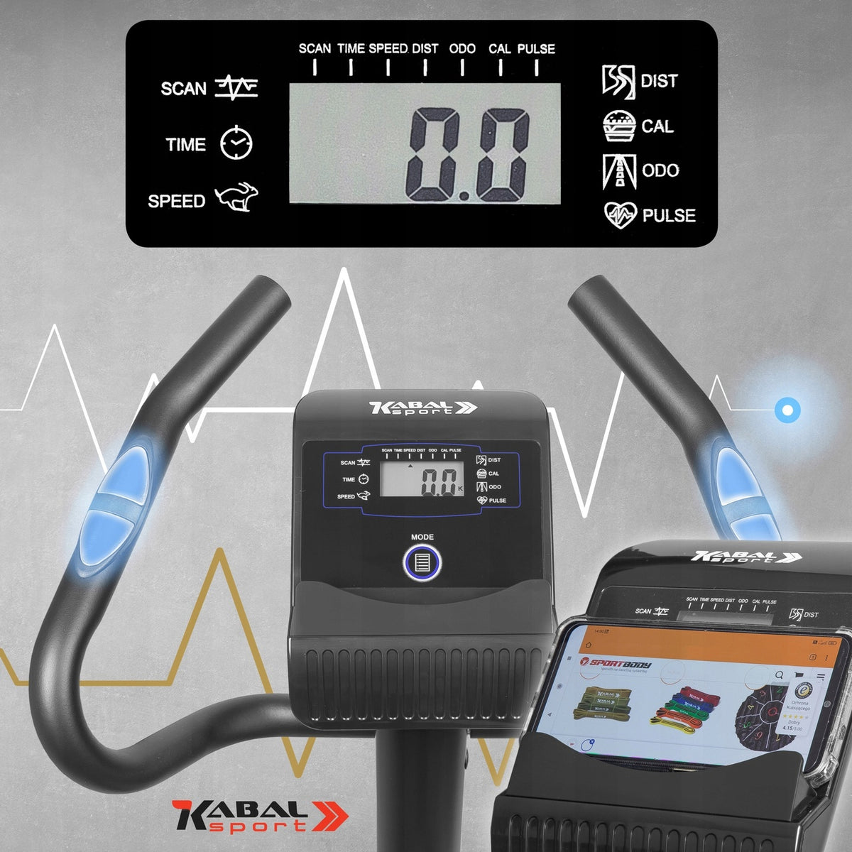 Home Stationary Bike for Leg Exercise Vertical Magnetic Diamond Brand Kabal Sport