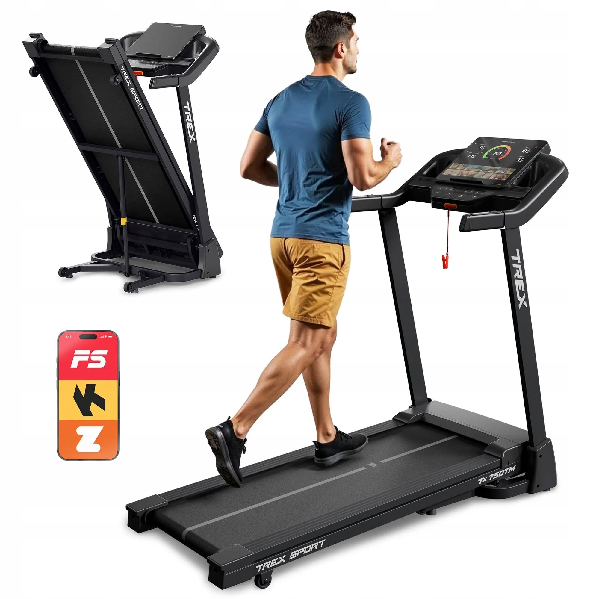 Home Treadmill Electric Folding Slope Adjustment NORE TREX SPORT