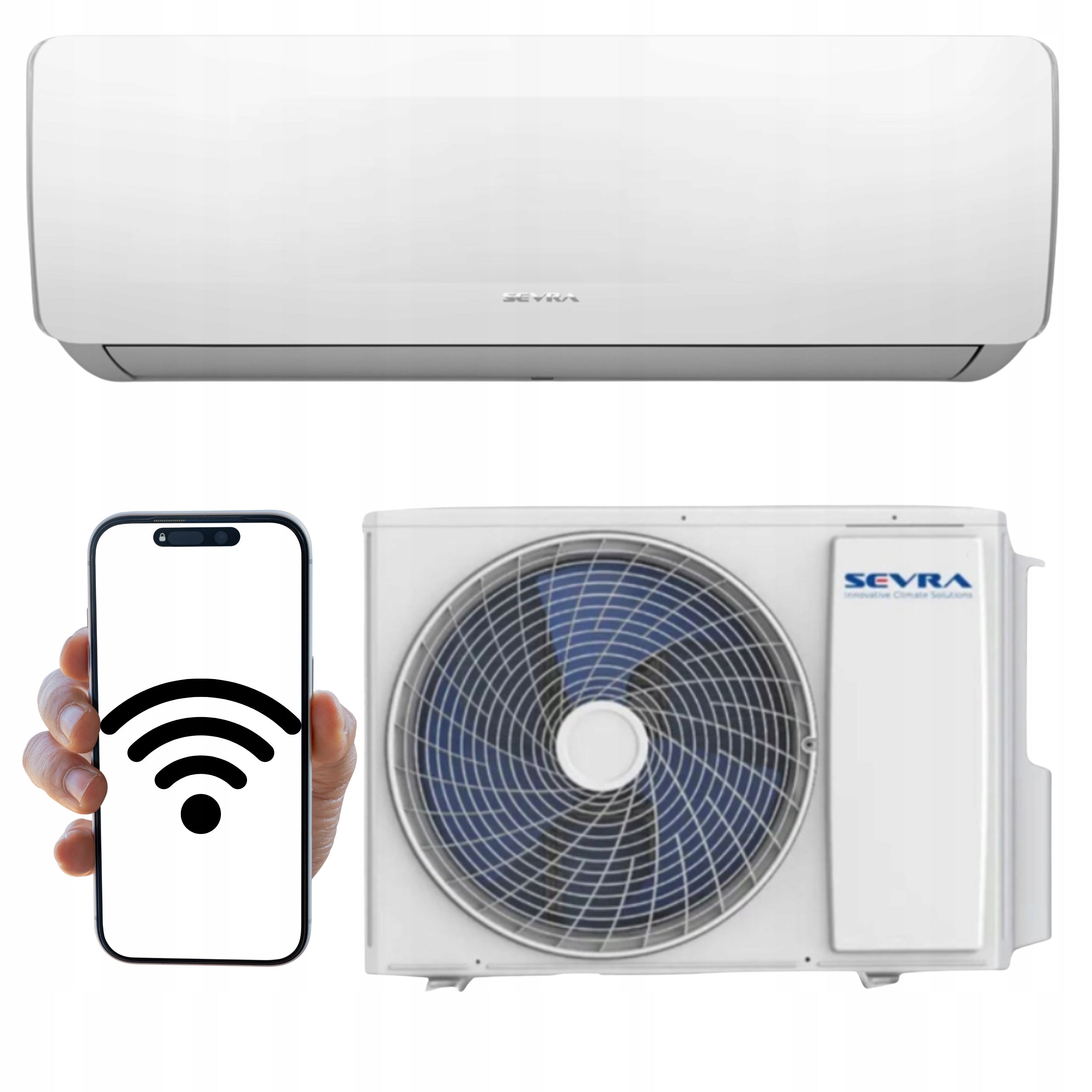 Home Wall Air Conditioner SEVRA FREEDOM 2,6kW 30m2 WiFi EFFICIENT ECONOMICAL