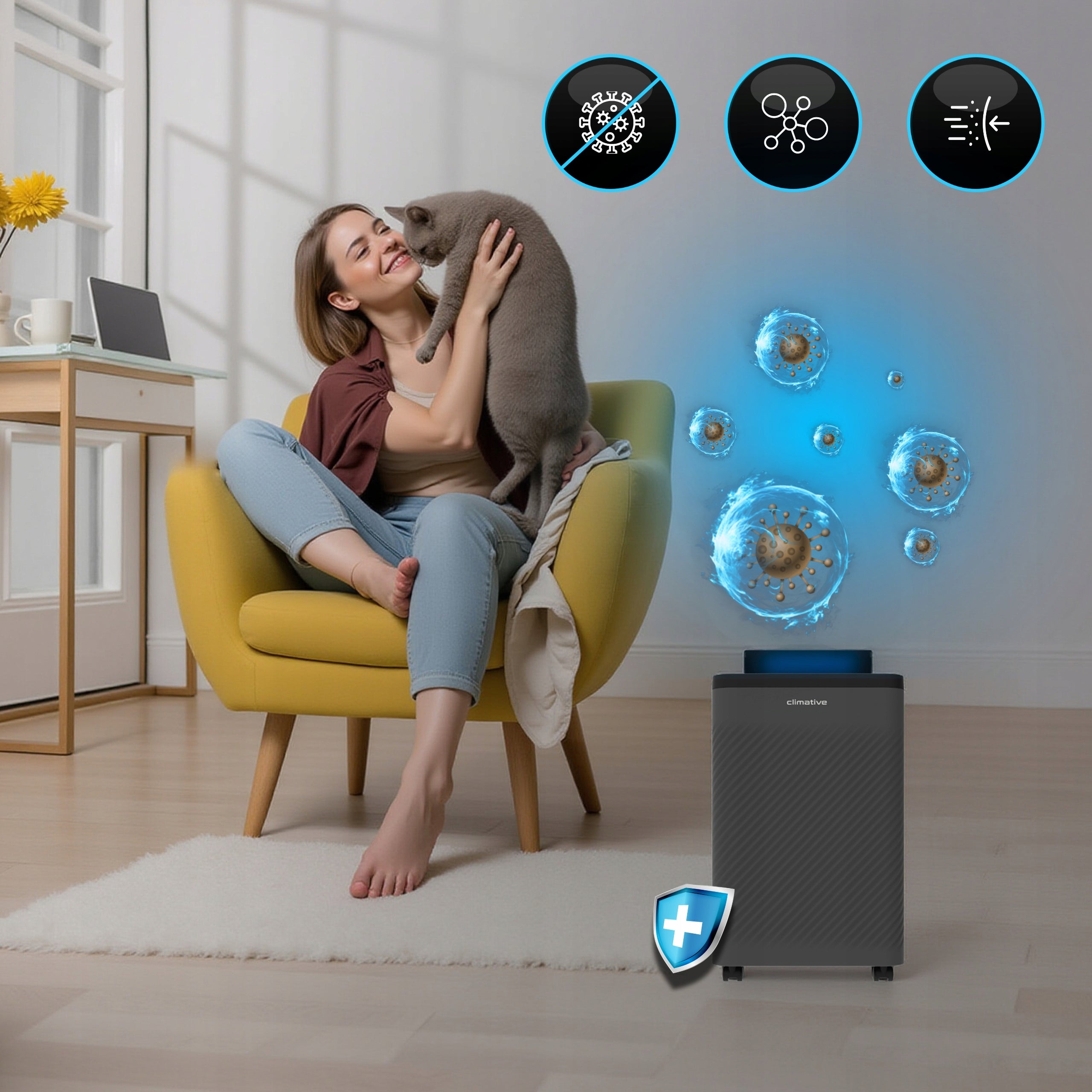 Home air dryer CLIMATIVE Nexi 24L WiFi +UV + FILTER for allergy sufferers Packaging status original
