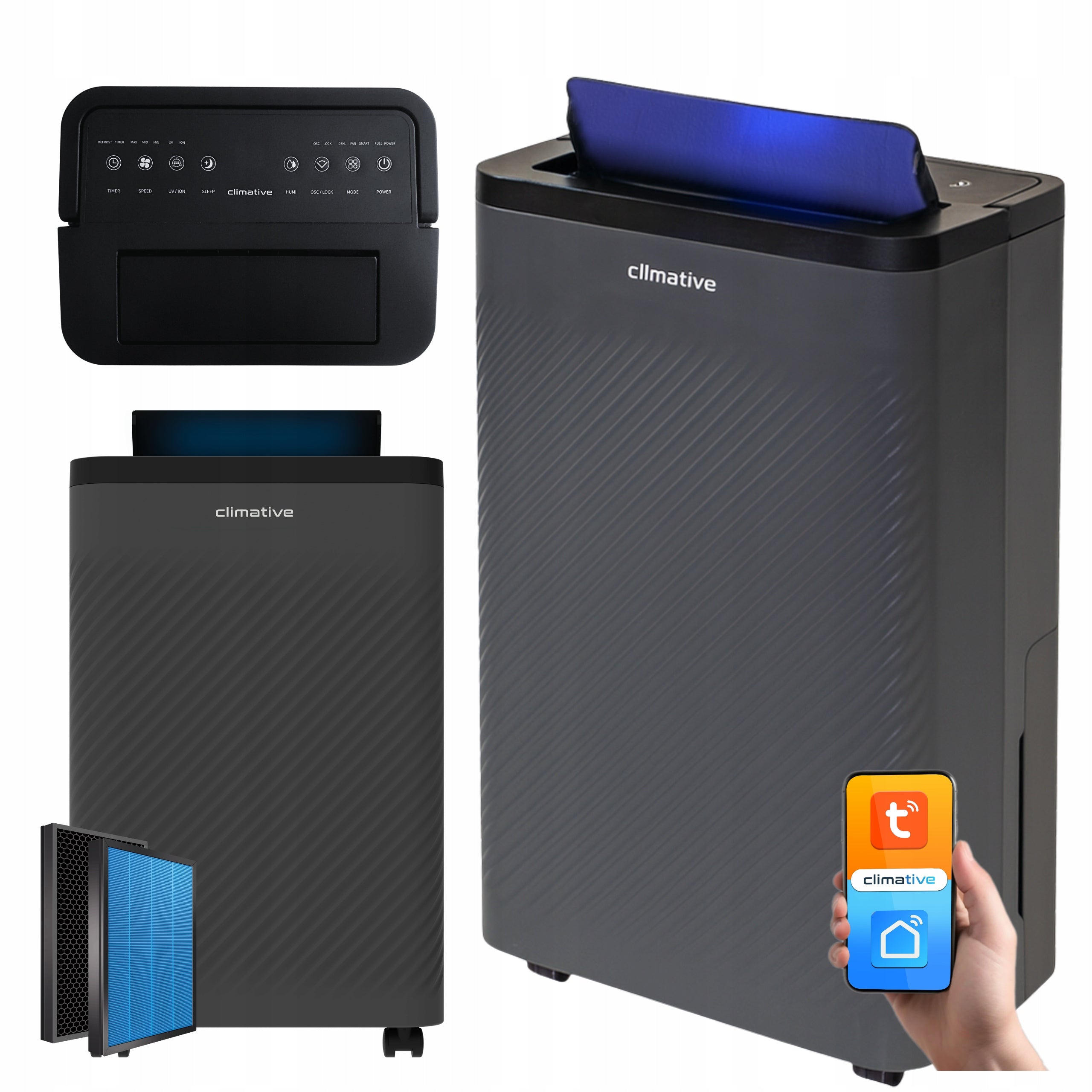 Home air dryer CLIMATIVE Nexi 24L WiFi +UV + FILTER for allergy sufferers