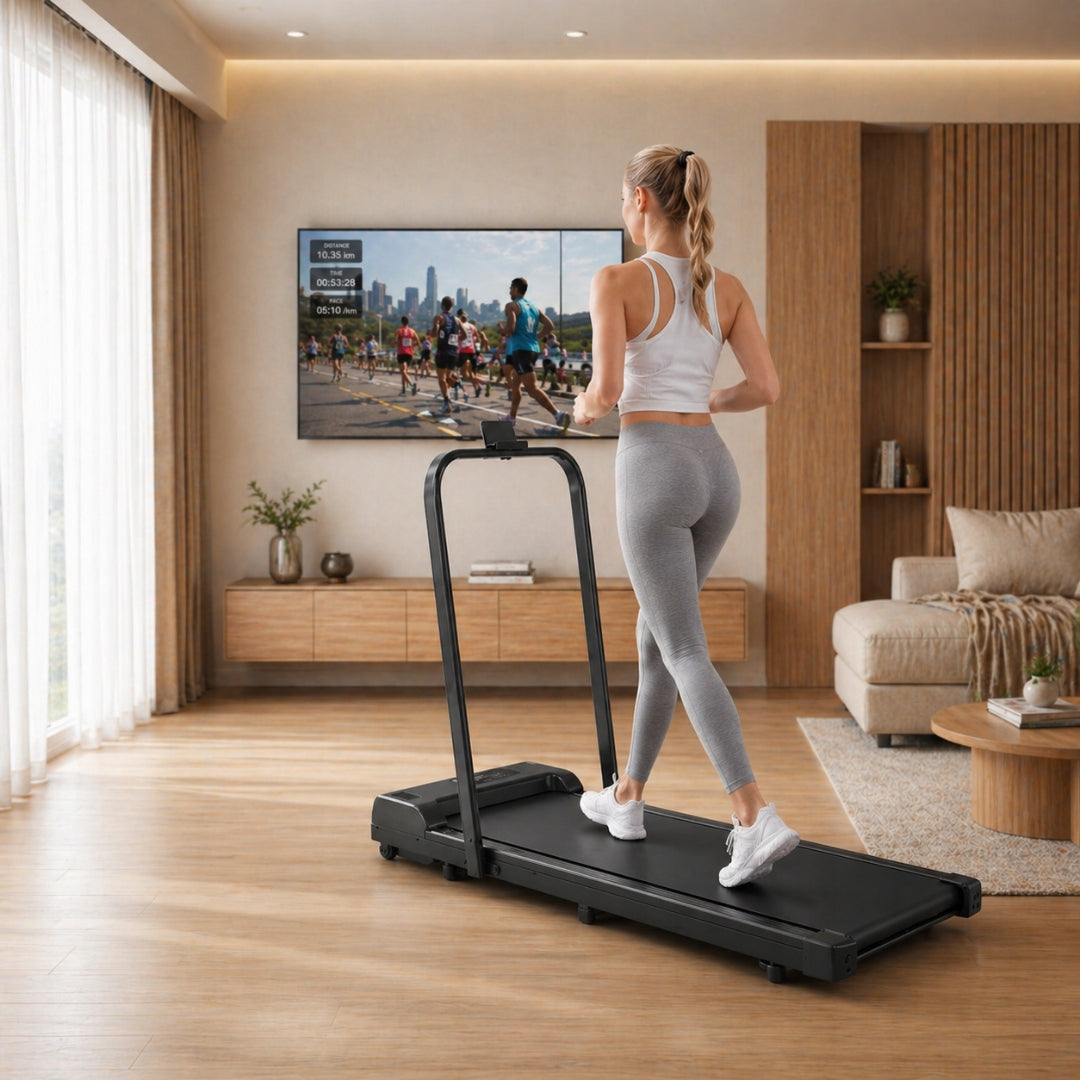 Home electric treadmill 1-10 km/h under bed stand LARGE DISPLAY Manufacturer code B051