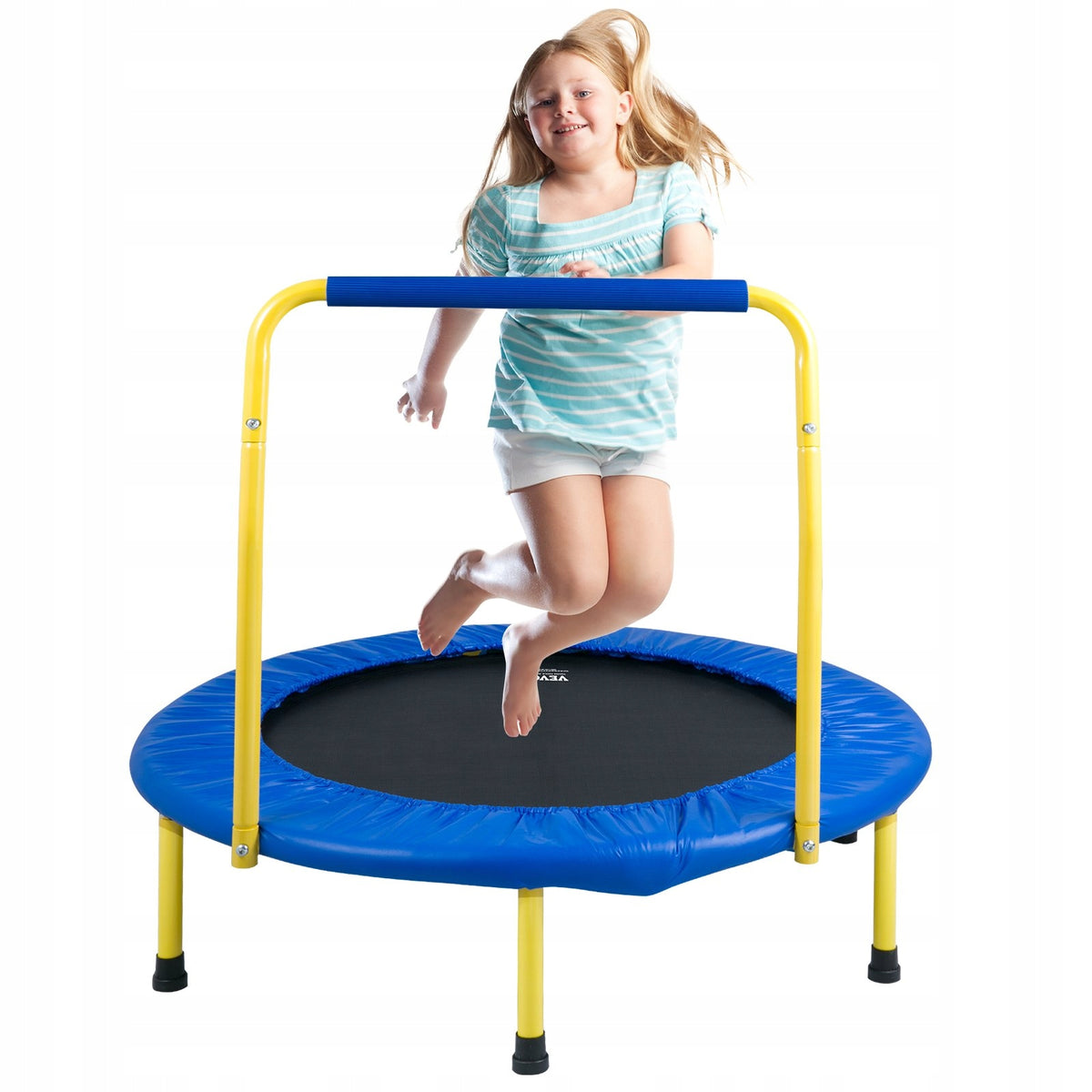 Home exercise trampoline with handrail for adults and children 92 cm