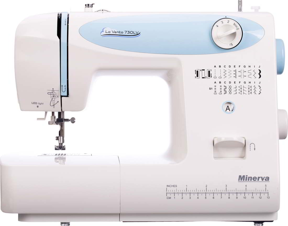 Home sewing machine mechanical strong 19 stitches Minerva LaVento 730LV