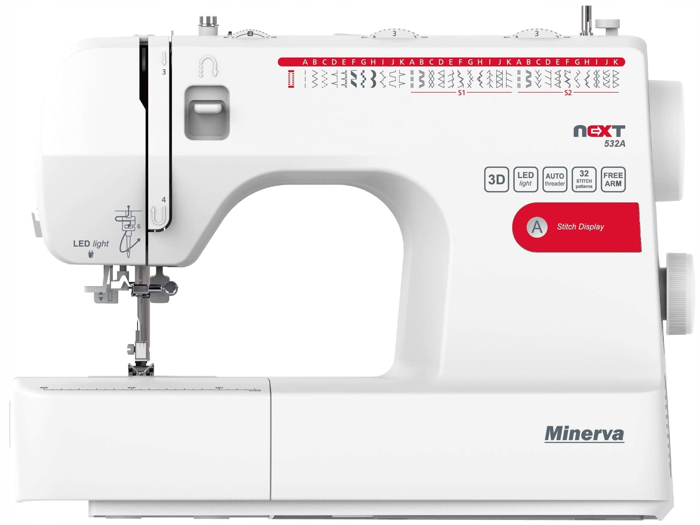 Home sewing machine mechanical strong Minerva Next 532A Packaging status original