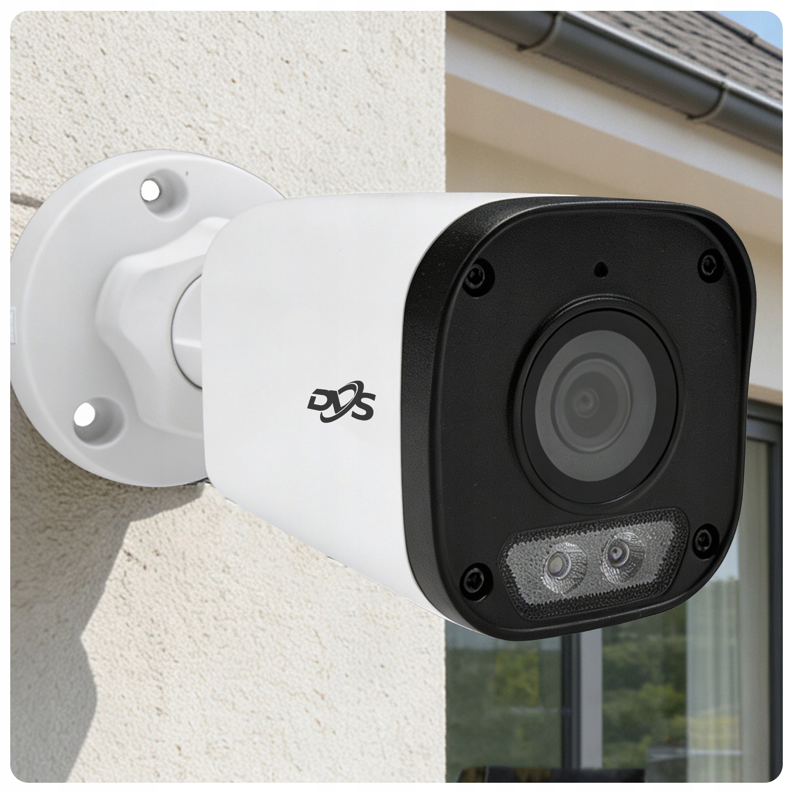 Home surveillance kit 6 IP cameras 8Mpx 4K PoE UHD dual light LED DVS Packaging status original