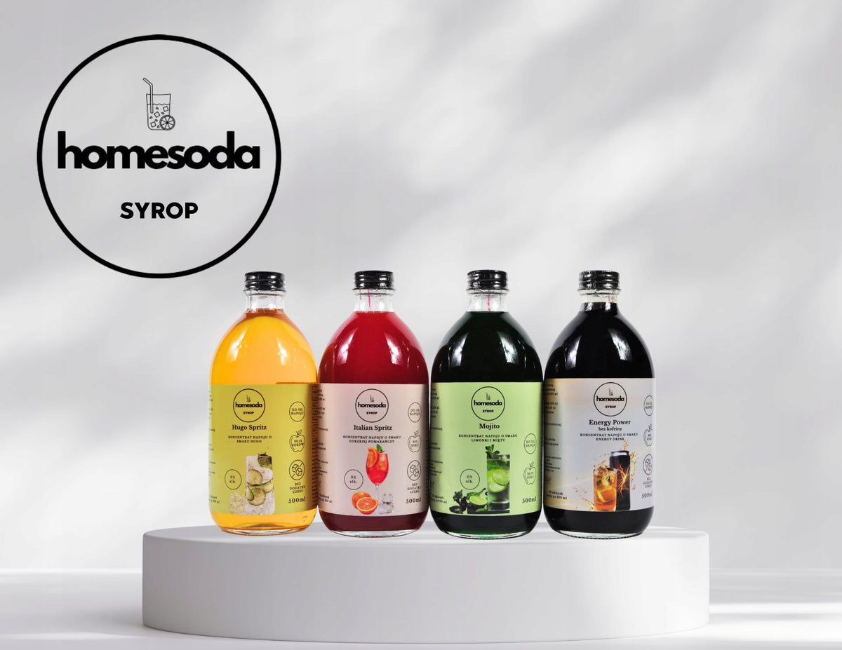 HomeSoda Hugo Spritz Syrup Sugar Free Saturator Concentrate SodaStream Manufacturer code 849037335