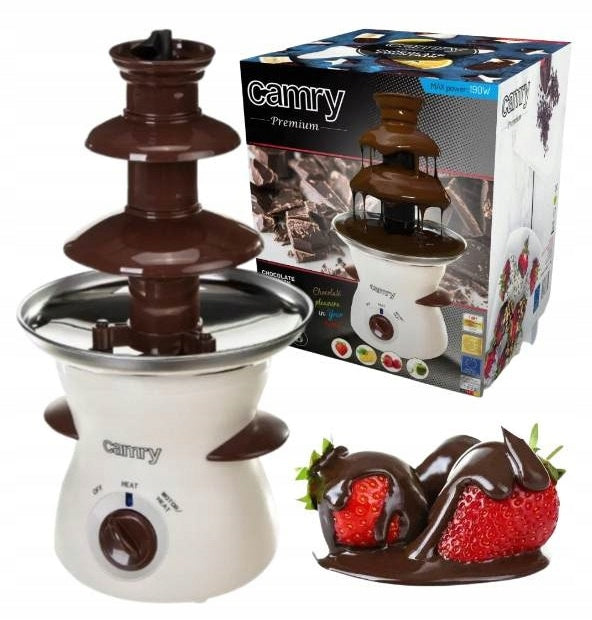 Homemade Chocolate Fountain for Chocolate 3 LEVELS FLOOR 0,5L FONDUE 190W