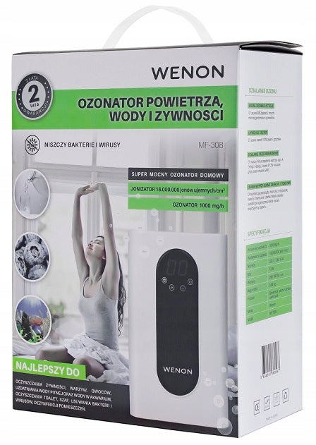 Homemade Food Air Ozonator Wenon MF308 1000mg with Ionization Function Manufacturer code DDCB-597CN