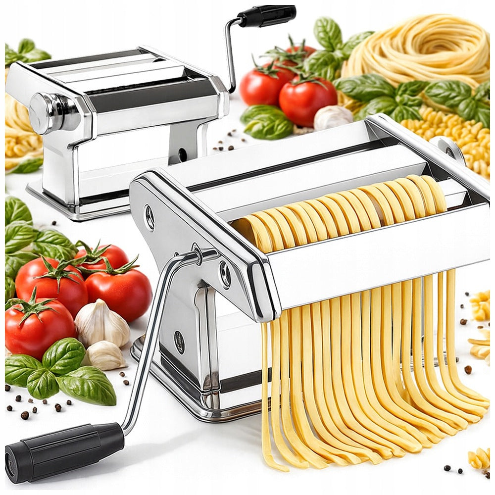 Homemade pasta machine simple use stainless steel adjustment