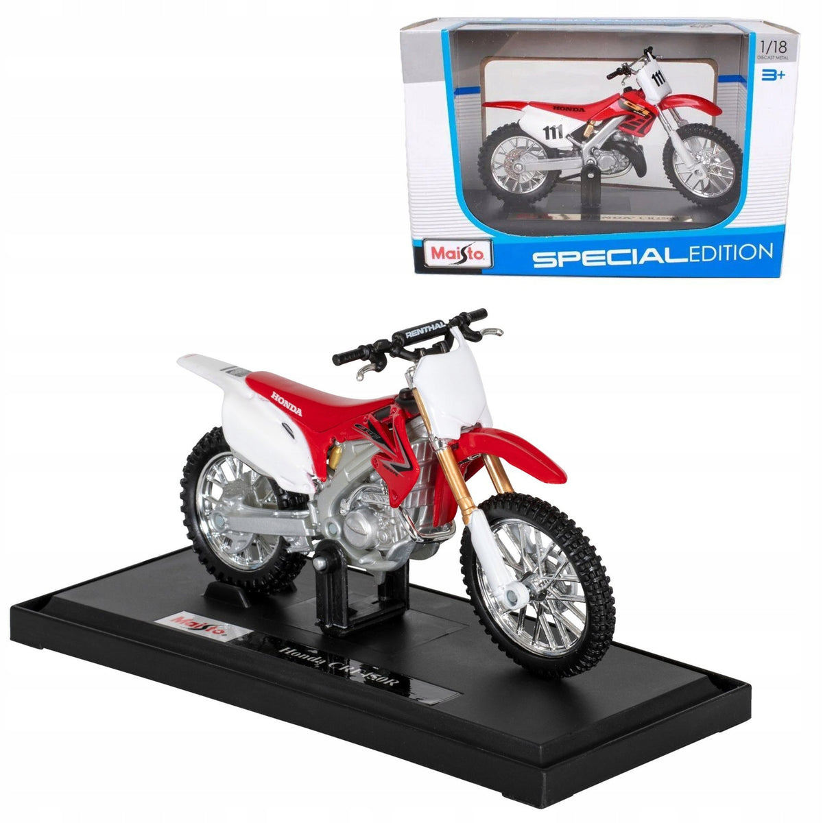 Honda CRF450R model scale 1:18 Maisto