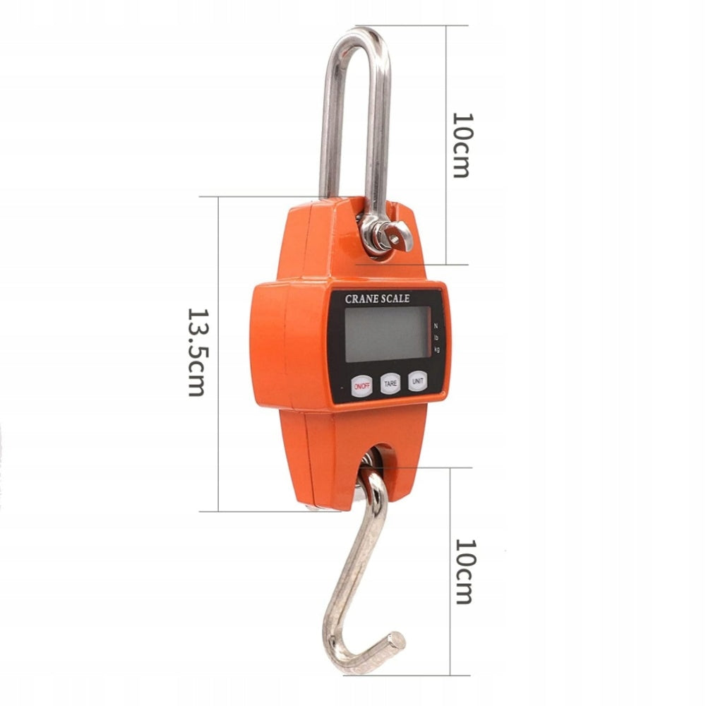 Hook scale 300kg digital LCD backlit + battery included Brand Bielskie Wagi