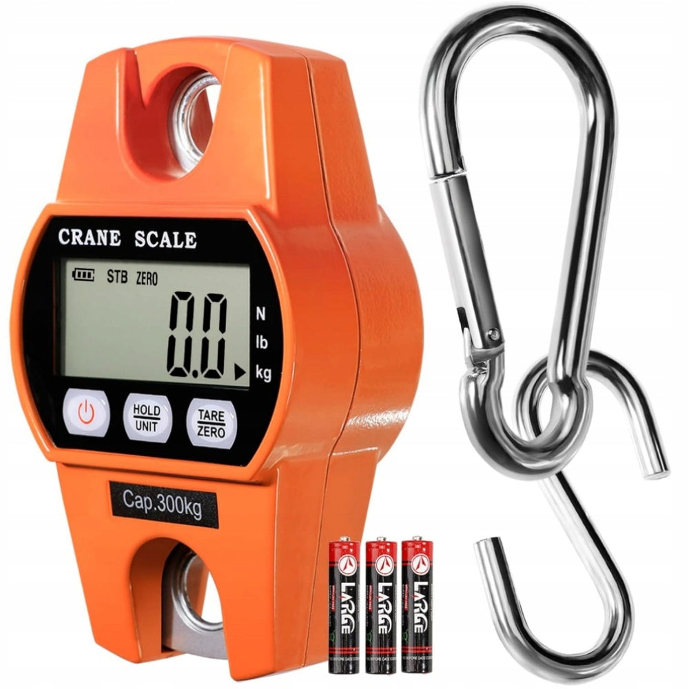 Hook scale 300kg digital LCD backlit + battery included Manufacturer code waga hakowa 300kg