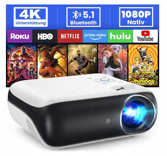 Hopvision H1 4K FHD 9500LM LED Bluetooth Home Theater Projector HDMI Remote Control Manufacturer code AX7GRIC-XQSIG7YETJ