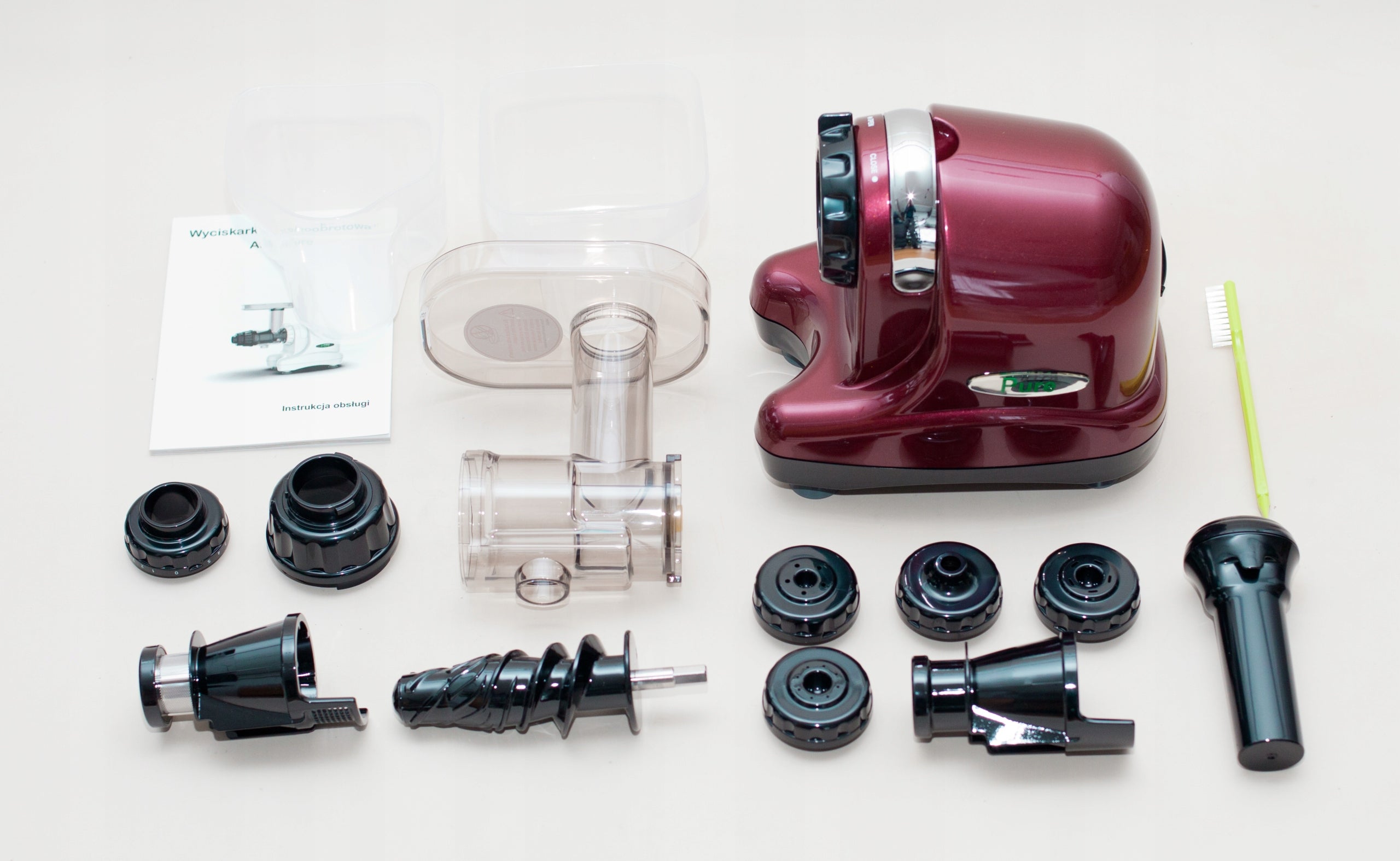 Horizontal slow juicer Alfa Pure burgundy Brand Alfa