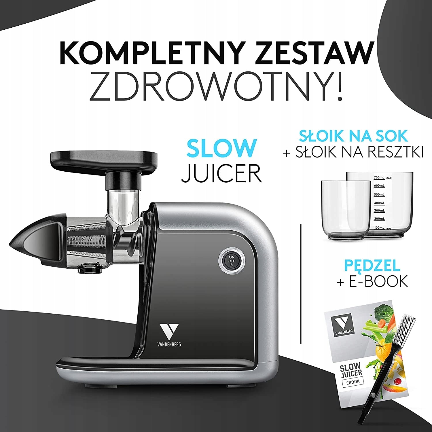 Horizontal slow juicer VANDENBERG VB002 150 W Brand no brand