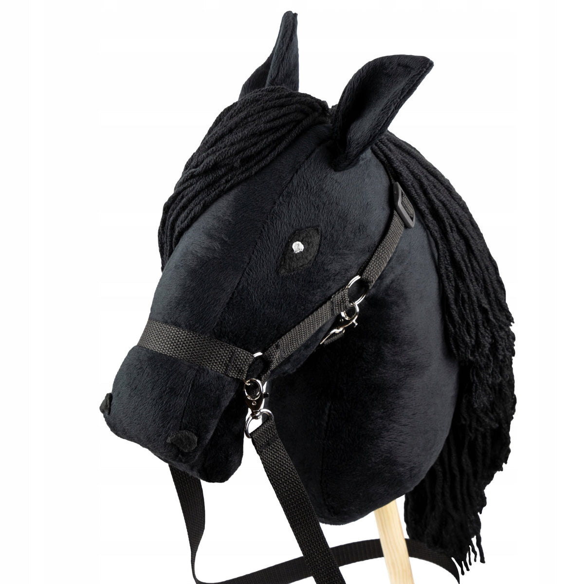 Horse on stick Skippi Hobby Horse Black