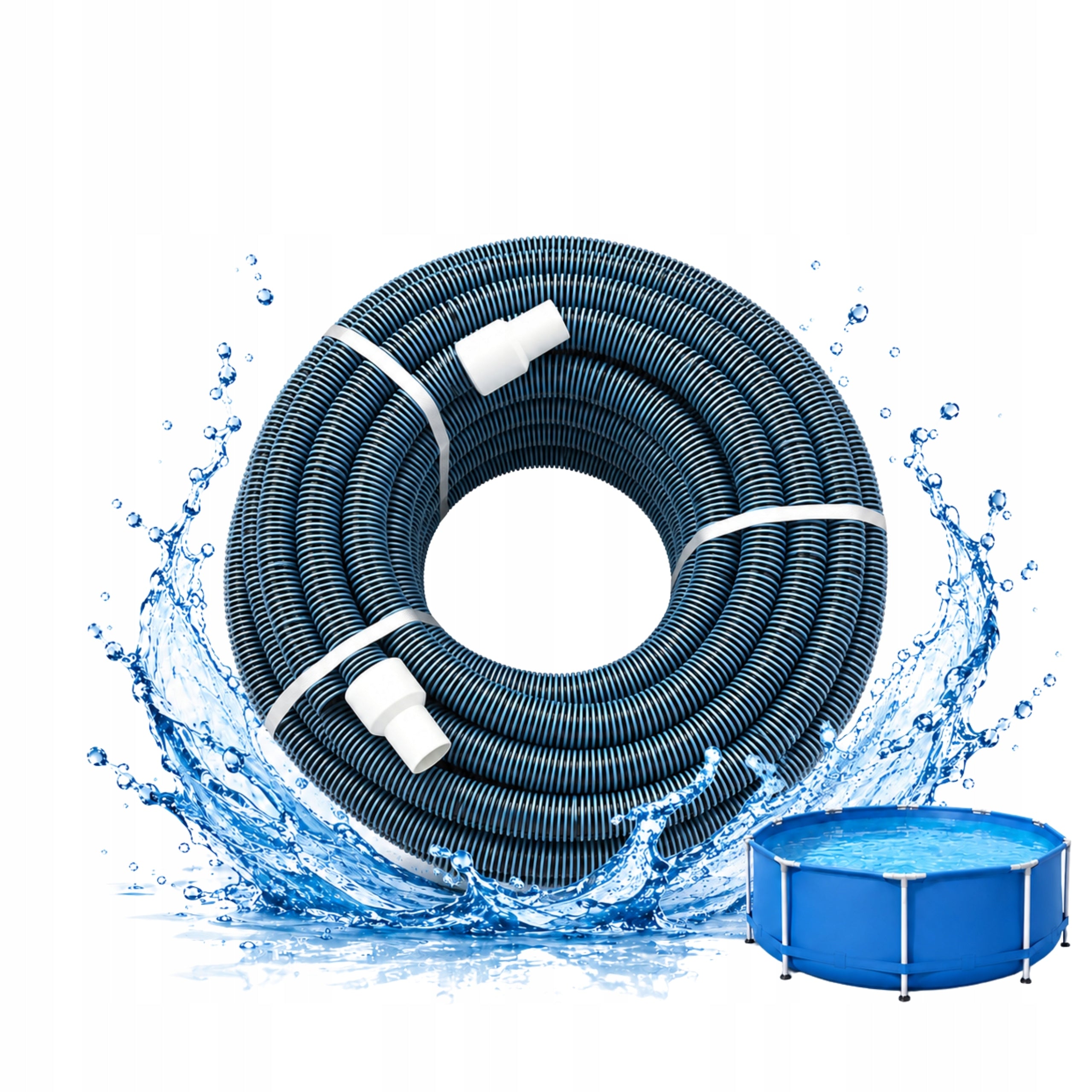 Hose For Pool Vacuum Cleaner Vacuum 32 mm 10 m Swimming Pool SPA Strong Reinforced