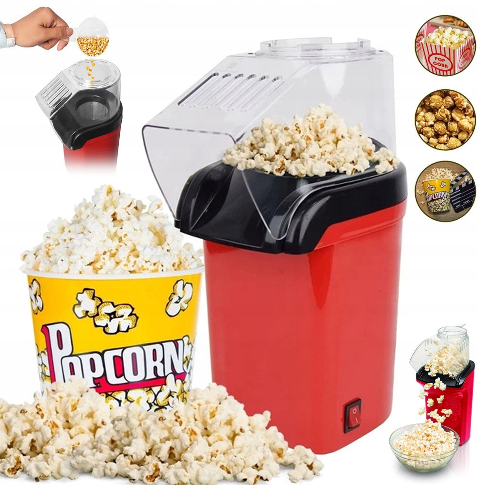 Hot Air Popcorn Machine 1200w Red Black DEVICE