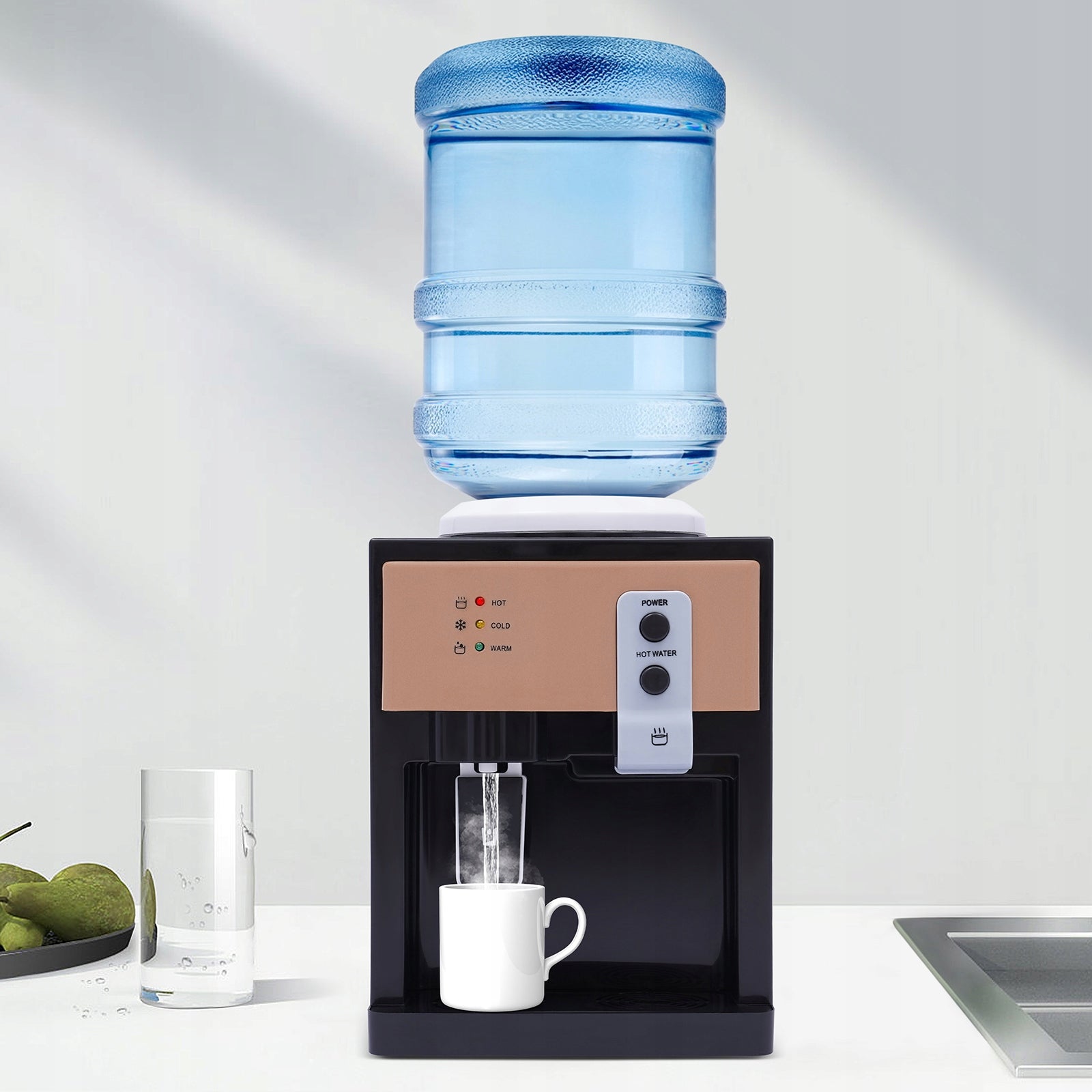 Hot & Cold Desktop Water Dispenser, 550W Household Water Cooler & Heater Manufacturer code 742058619079