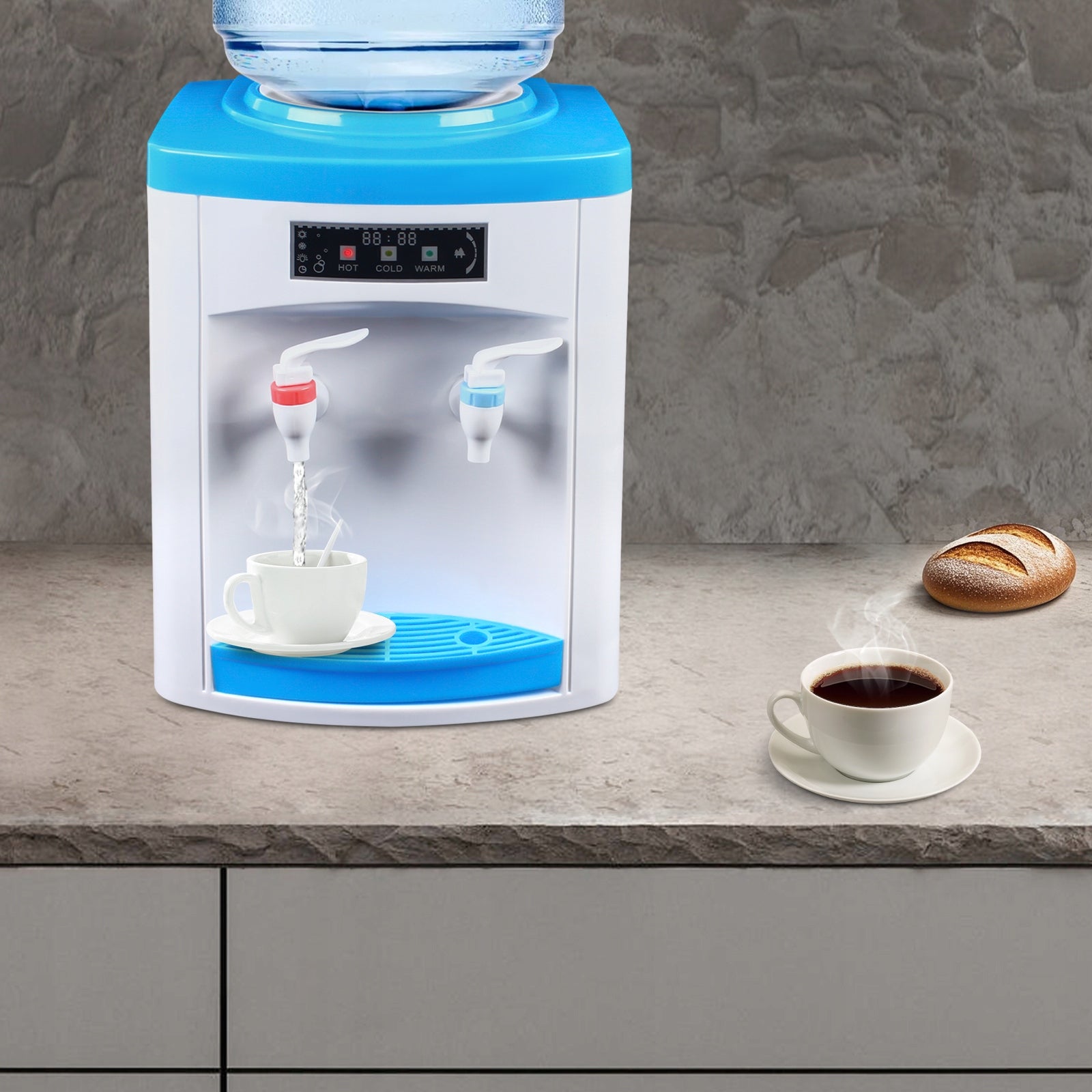 Hot/Cold Water Dispenser 4.5-18.9L 550W Compact Desktop for Home Office Manufacturer code LU070601