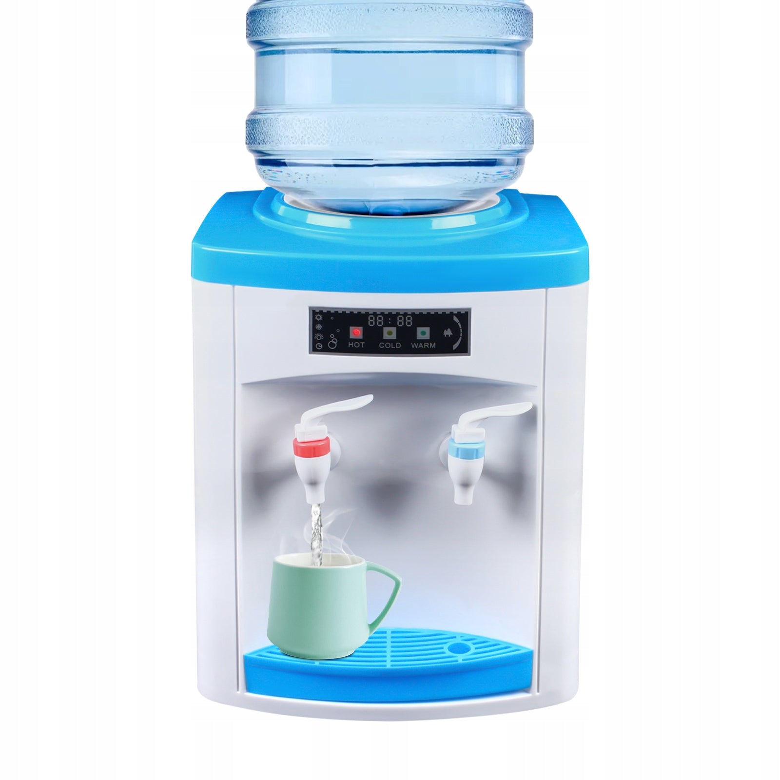 Hot/Cold Water Dispenser, 4.5-18.9L Desktop Water Cooler, 220V/550W