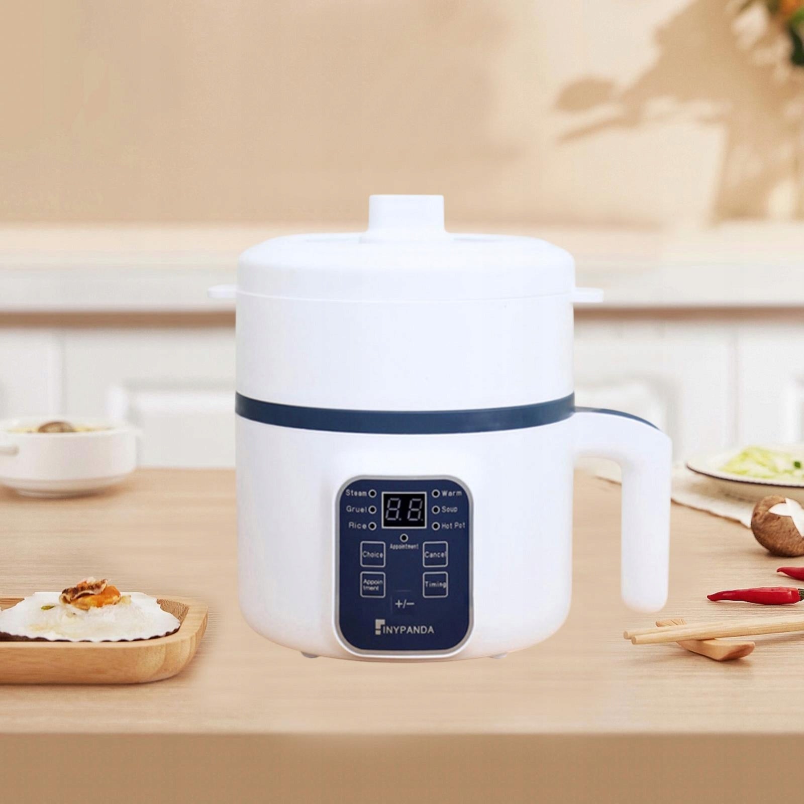 Hot Electric Multi Function Sturdy Household Noodles Pot with Steamer Dominant color other