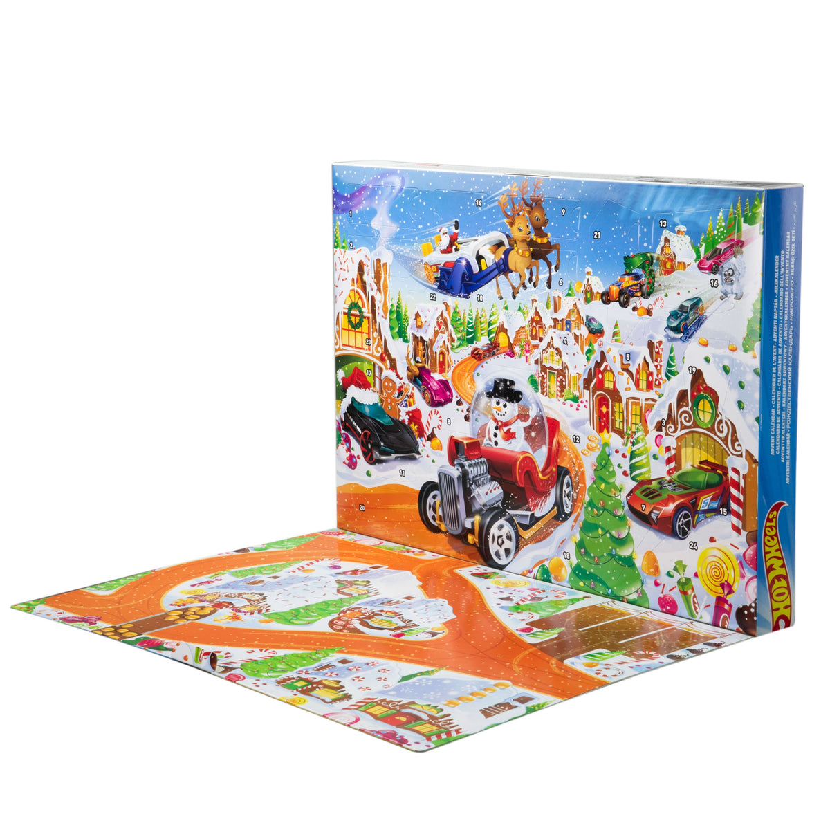 Hot Wheels Advent Calendar Playset JCB47 Manufacturer code JCB47