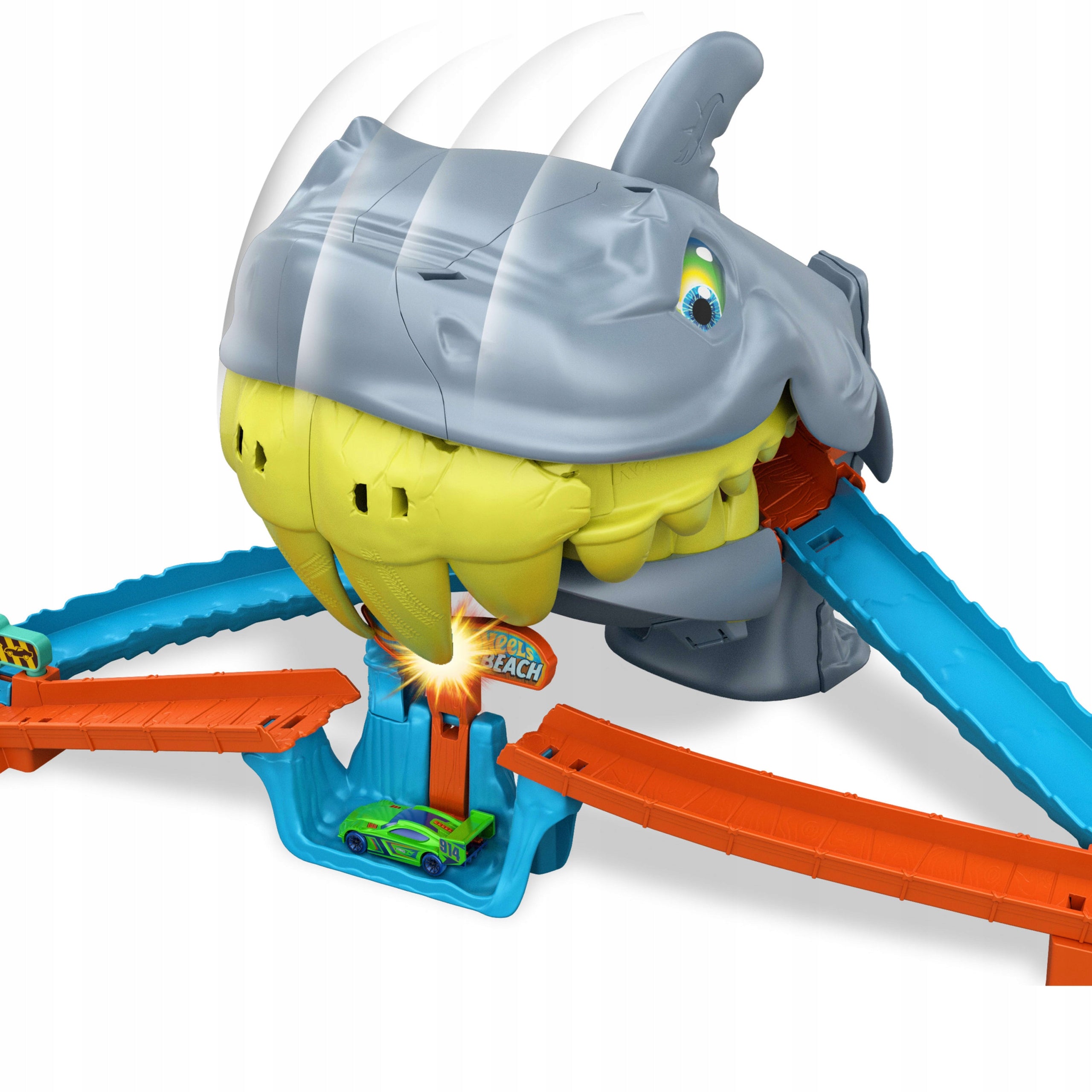 Hot Wheels City Shark Beach Clash Track Toy 4+JHL96 Brand Hot Wheels