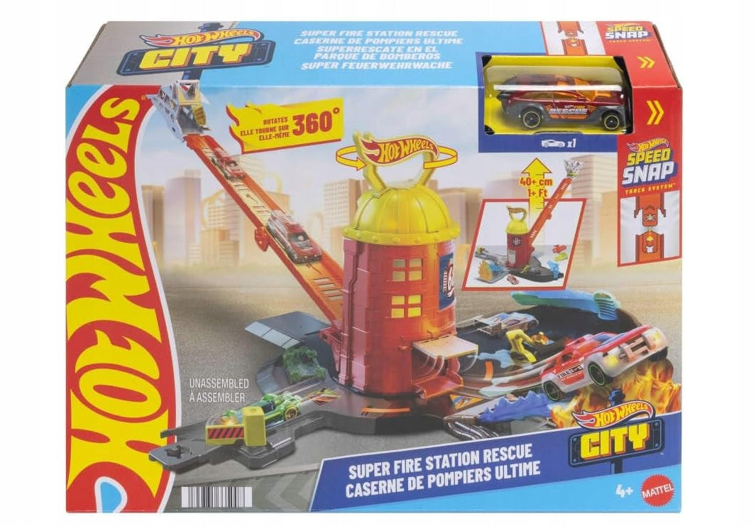 Hot Wheels City Super Fire Station Set JHL95