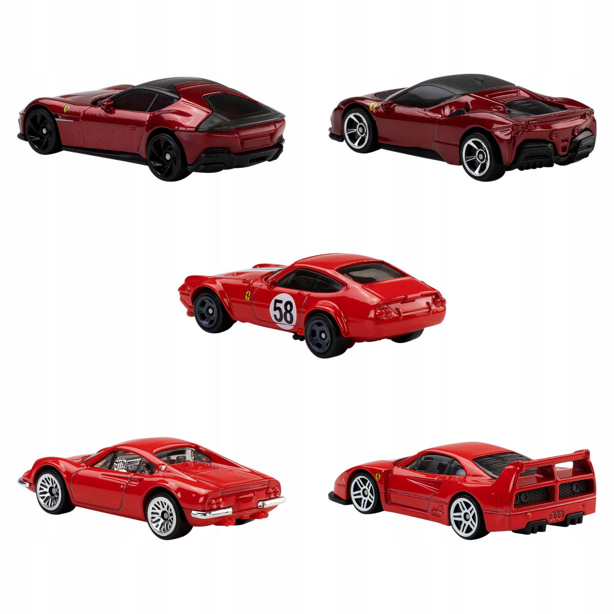 Hot Wheels Ferrari 5-Pack JLN12 Manufacturer code JLN12