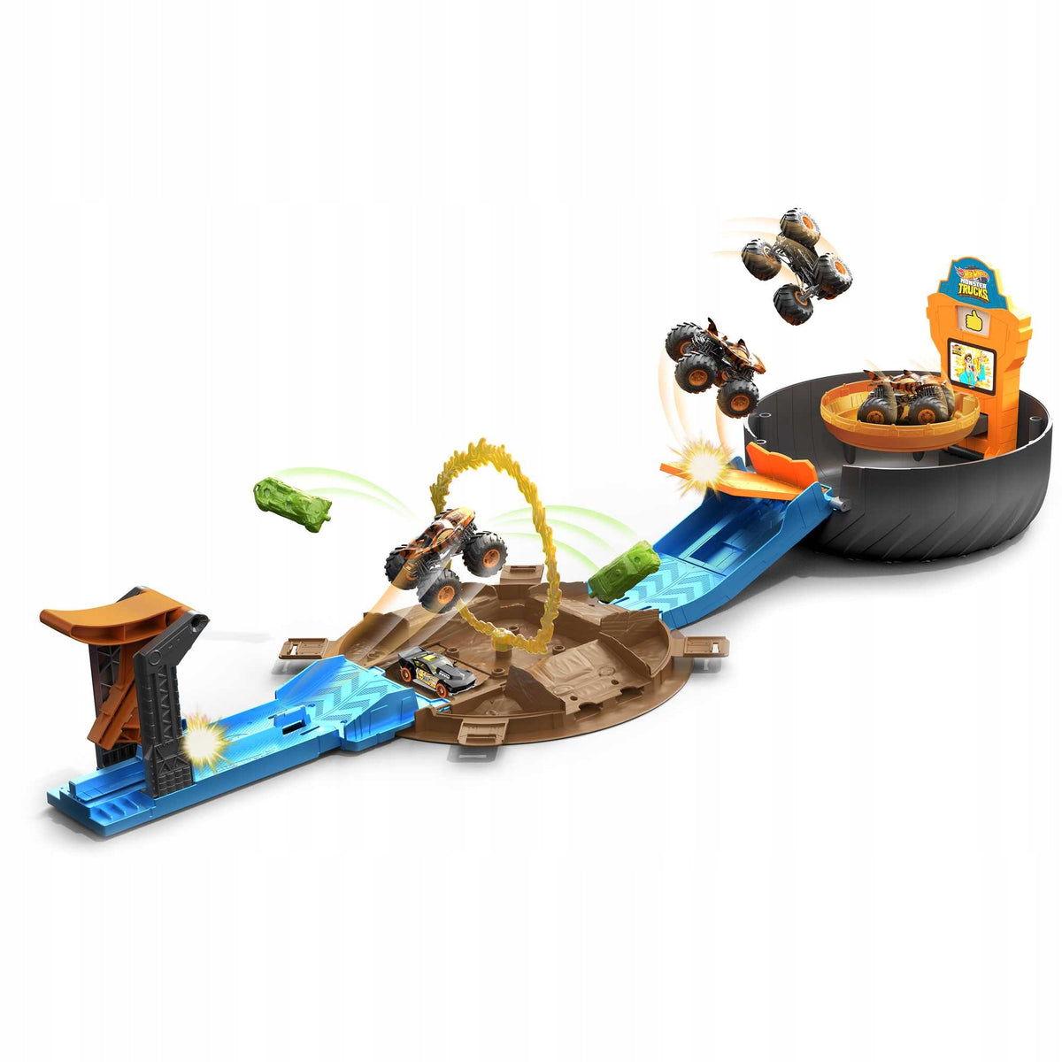 Hot Wheels Monster Trucks Tyre – Stunt arena Playset GVK48 Brand Hot Wheels