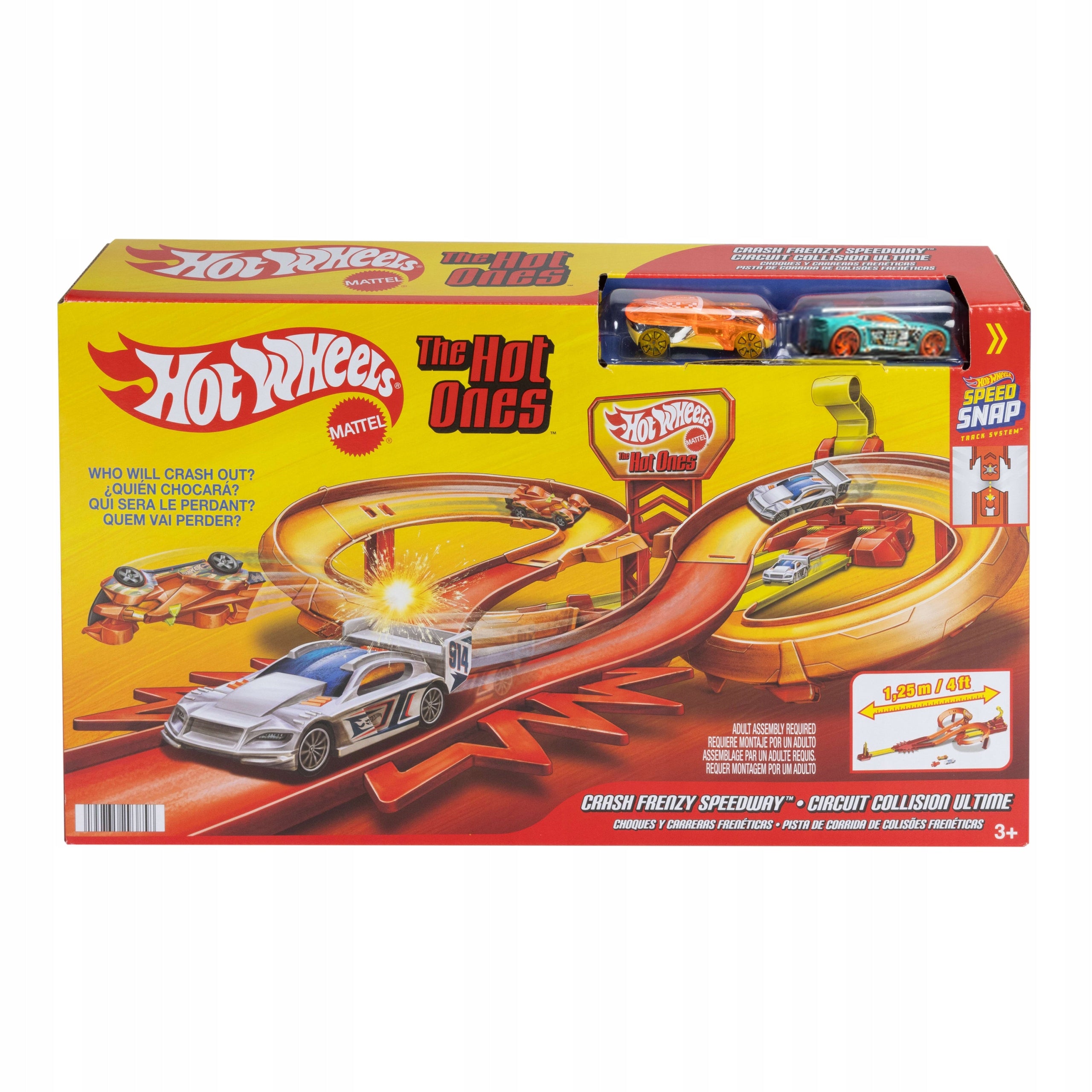 Hot Wheels Rally Crash Racetrack The Hot Ones 3+ JFD11