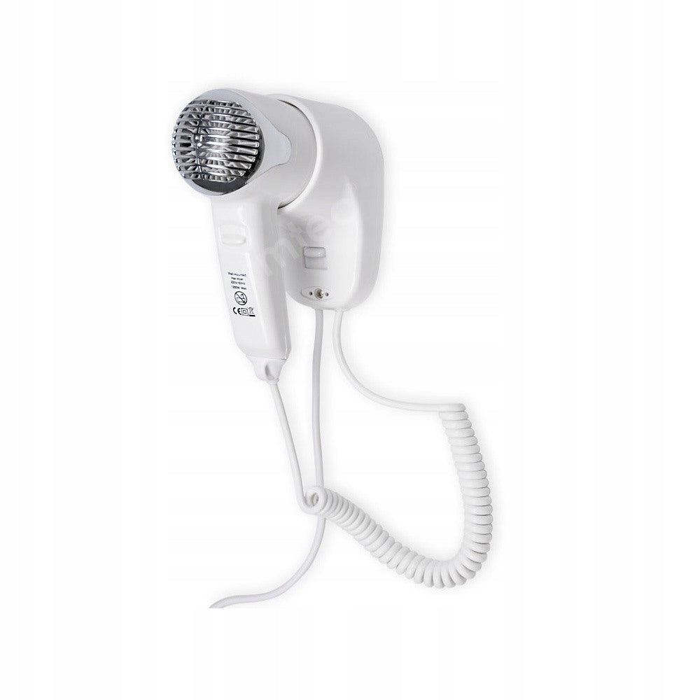 Hotel Hair Dryer 1200W Wall Mounted with Handle White Warmtec P2 Features none